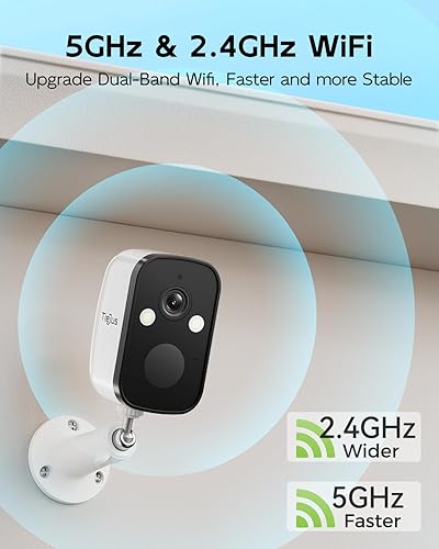 Miniatura 3 de Cámaras de seguridad 2K inalámbricas para exteriores, WiFi 2.4G5G, cámara solar inalámbrica para exteriores, visión nocturna a color, energía solar,