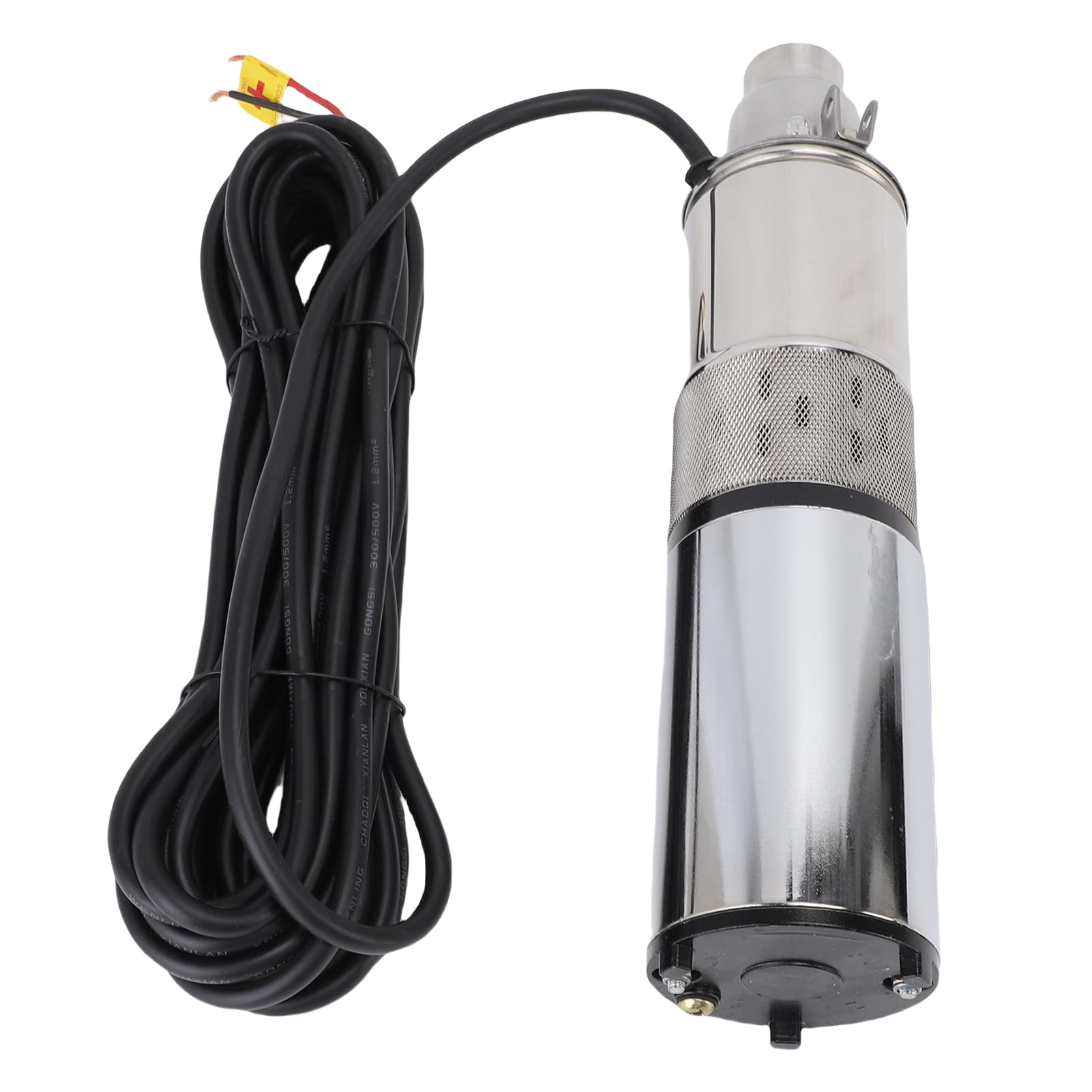 Bomba de Agua de Pozo Profundo Bomba Pozo Solar Sumergible 260W 24V 1.2m3/h Tornillo Acero Inoxidable con Cabeza 40m con Cable Alimentación 10m para