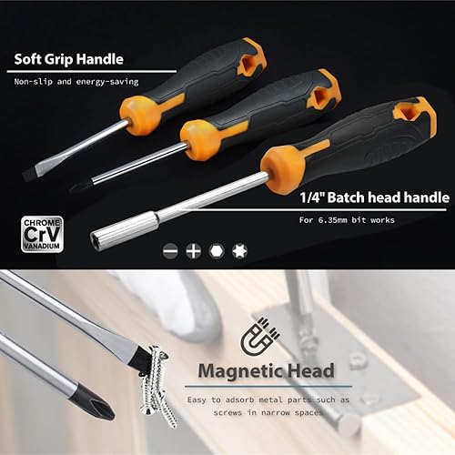 Miniatura 5 de 59 Piece Household Tool Kit, Portable Magnetic Hand Tool Set, for Home, Garage, and Office Repairs