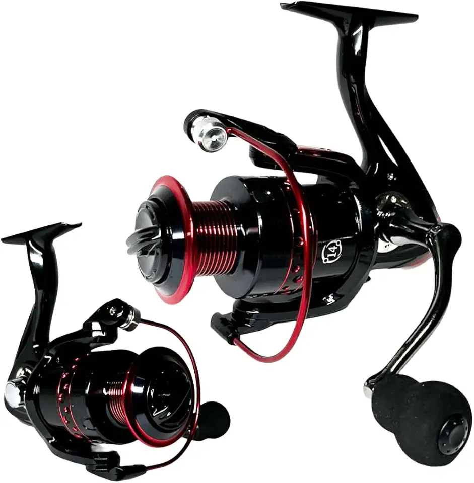 MOLINETE DE PESCA ALTO MAR MFD 5000-14 ROLAMENTOS - DRAG:10KG - ALUMINIO