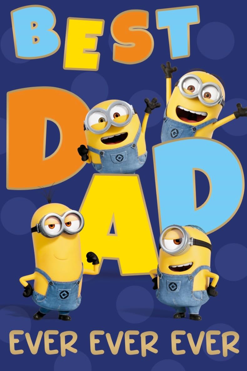 Despicable Me Dad Birthday Card, Fun Minions Birthday Card for Dad