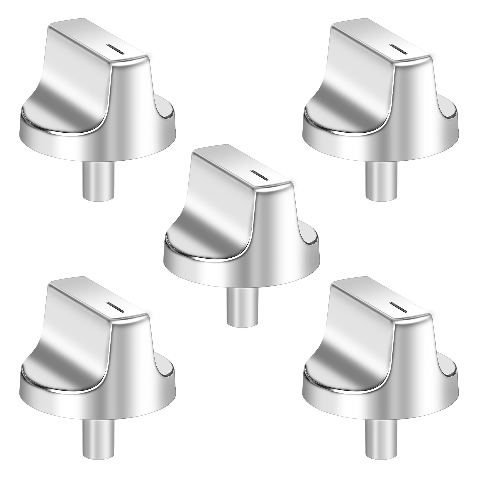 W11517334 Stove Knobs Compatible with Whirlpool Gas Range Oven - 5-Pack
