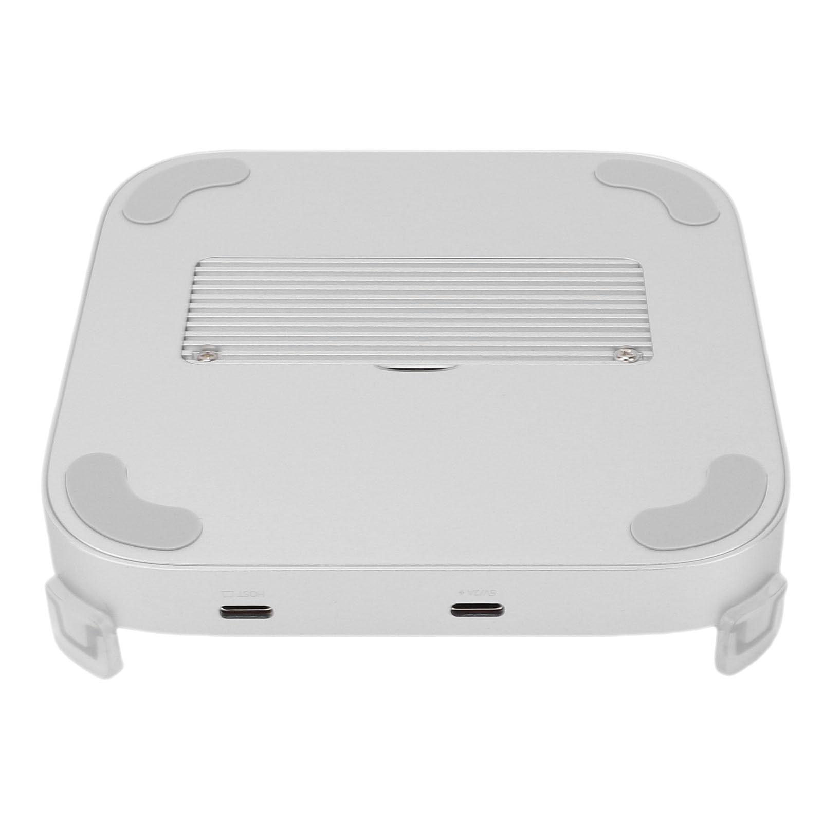 Cosiki Supporto Dock e Supporto per M4 Pro, Hub Multifunzionale con Custodia SSD e Slot per Scheda di Memoria per Soluzioni di Archiviazione Avanzate, Lega di Alluminio, Argento, 5"