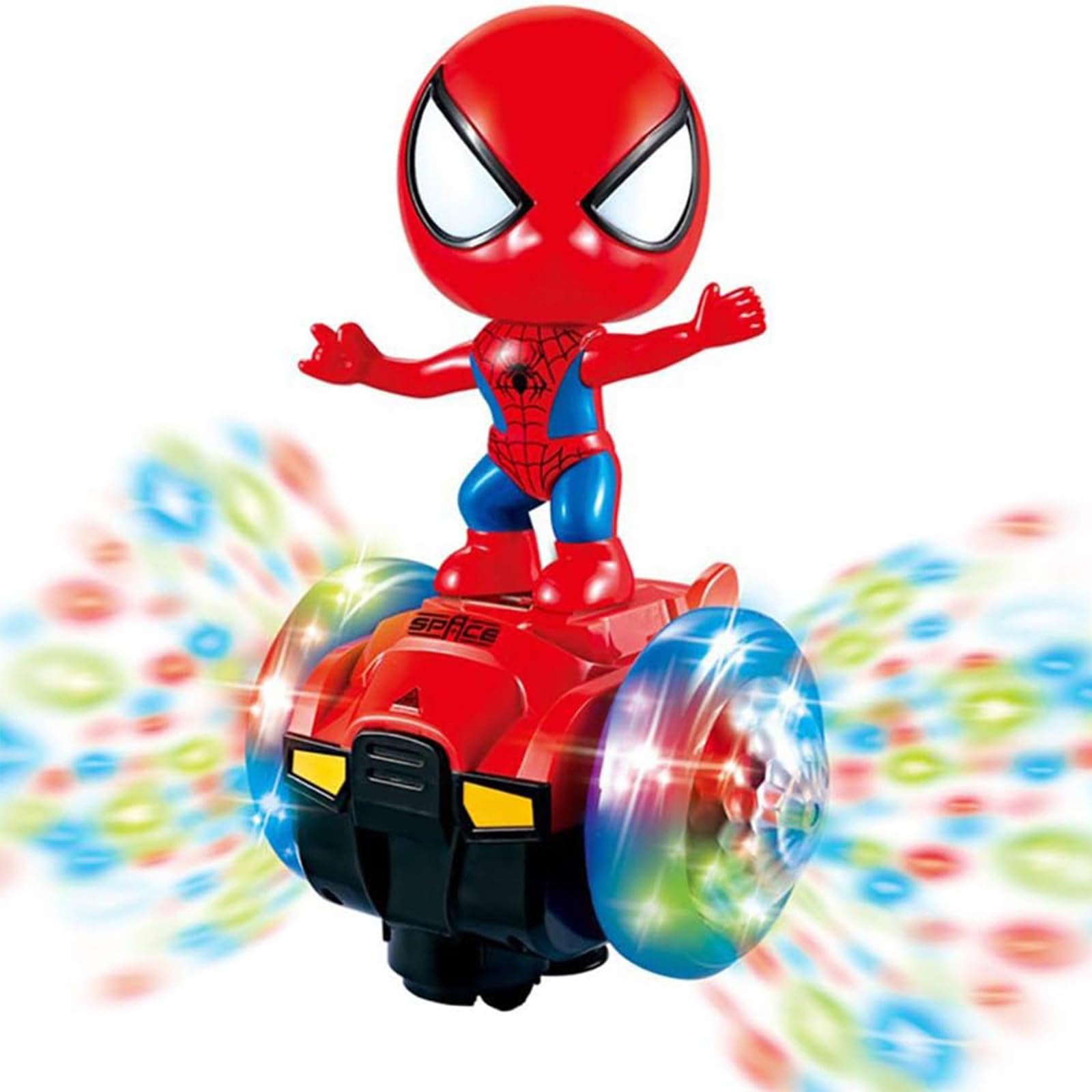 BMESSE Dancing Spider Robot Toys, Spin Robot Interactive Toy Car with Colorful Flashing Lights & Music, Interactive Educational Gift Toys for 3 4 5 6 7 Year Old Boys Girls