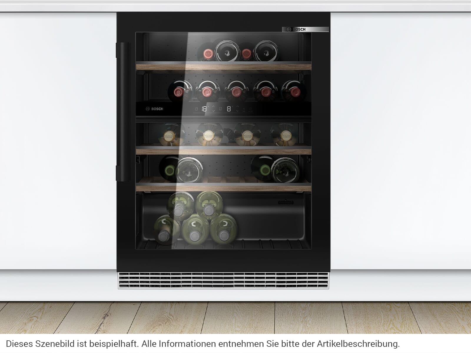 Bosch KUW21AHG0 KUW21AHG0, Weinkühlschrank mit Glastür