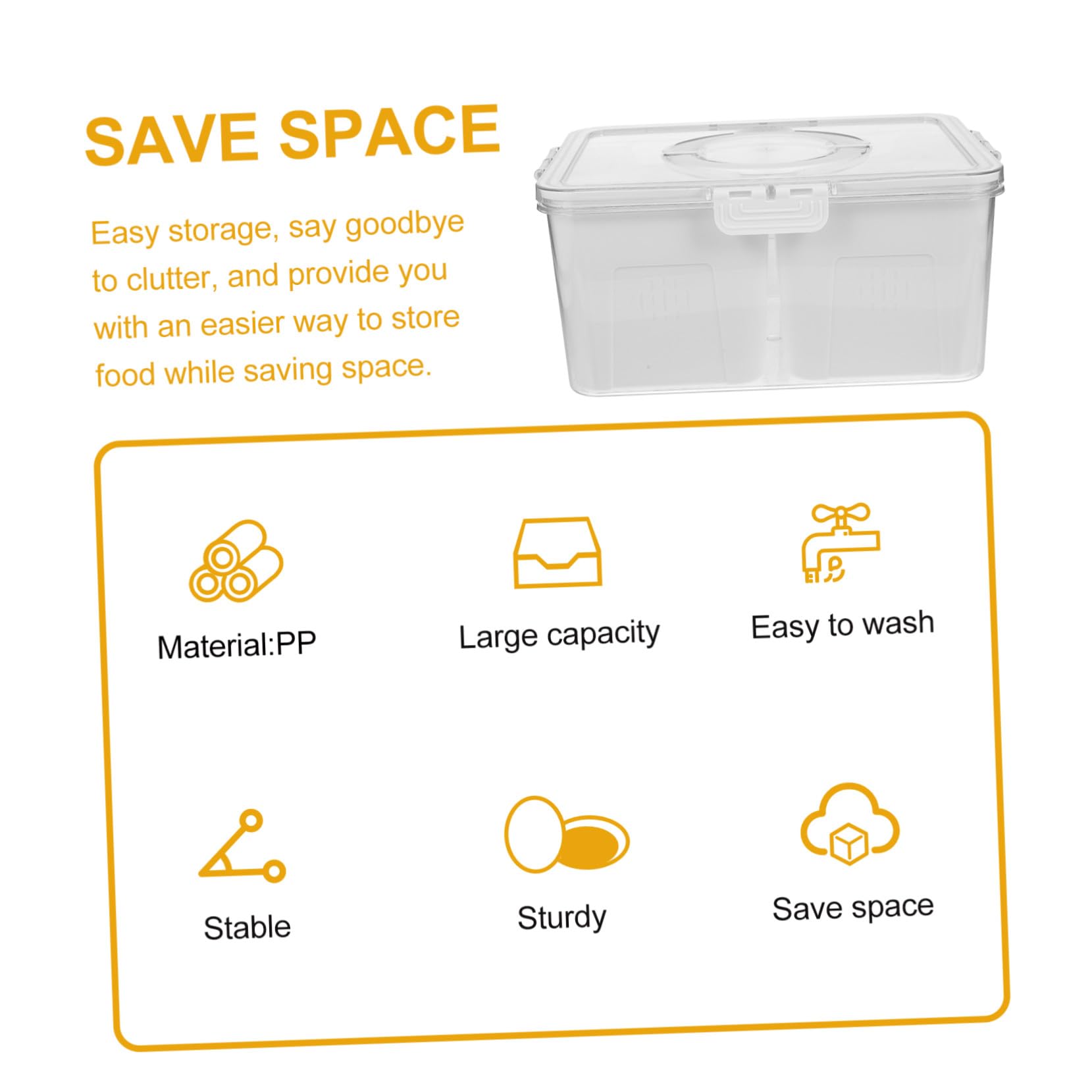 ULTECHNOVO Caja de Conservación de Alimentos Frescos Contenedores para Alimentos Tapa para Refrigerador Contenedores para Almacenar