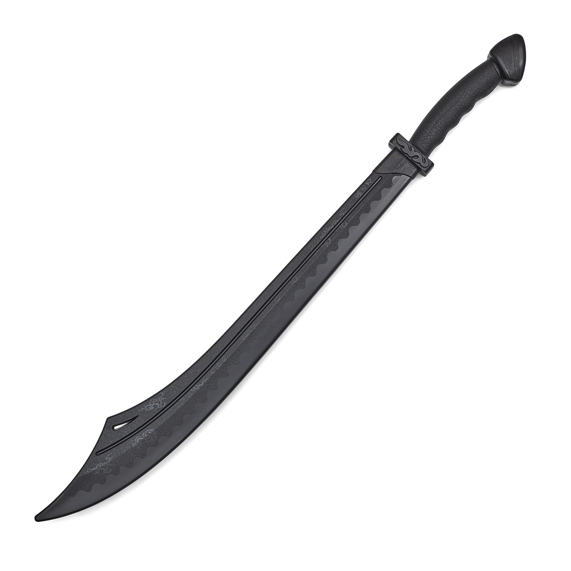 Martial Arts Black Polypropylene Plastic Kung Fu Broadsword Training sword - 33"