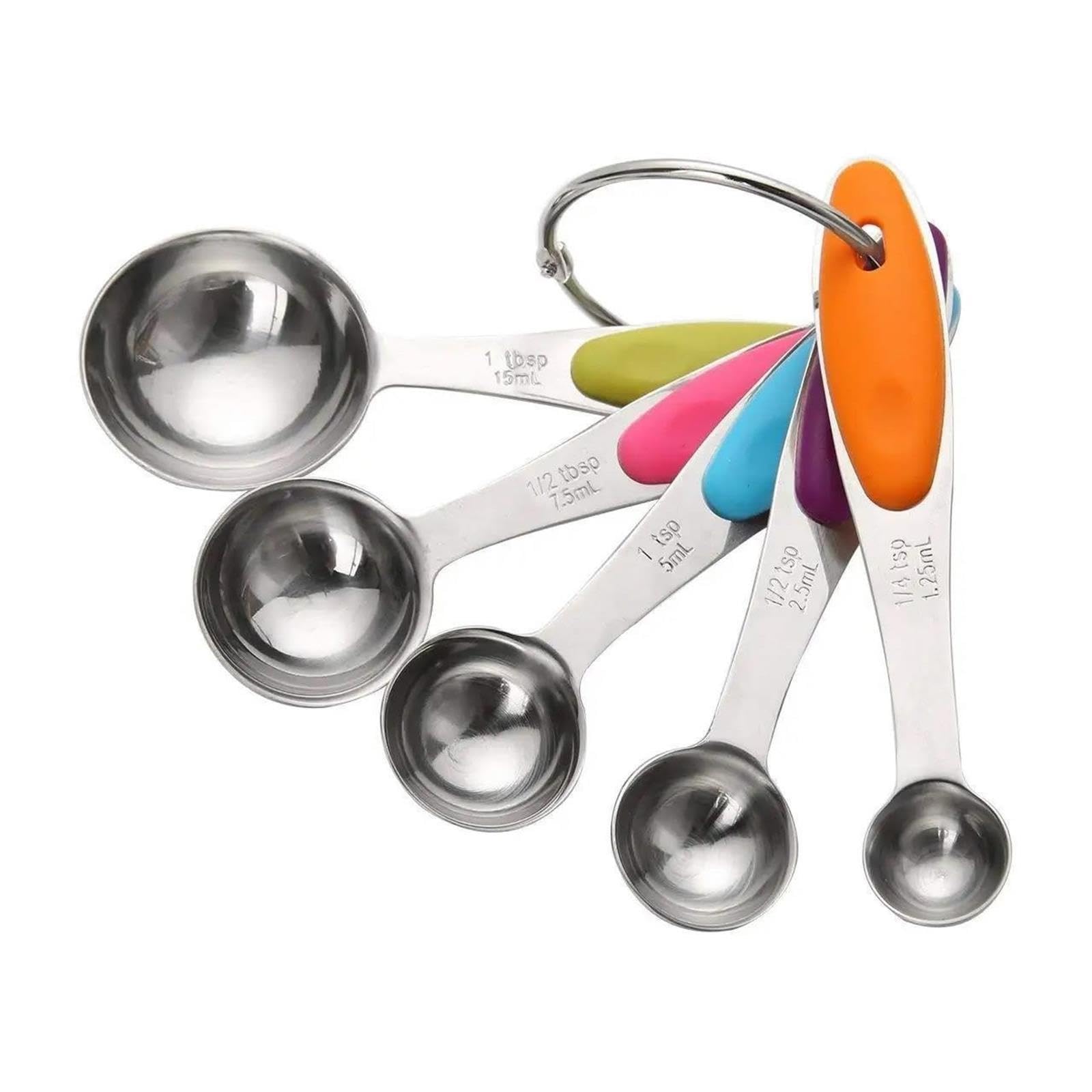 Set de 10 tasses et cuillères doseuses en acier inoxydable 304