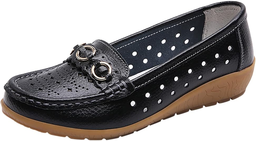 Mocassini Donna Estivi Comode Eleganti Trekking Scarpe da Barca in Piedi Loafer Leggero Top Estive Slip On Scarpe Trekking Outdoor Bassa Mocassino Senza Lacci Casual