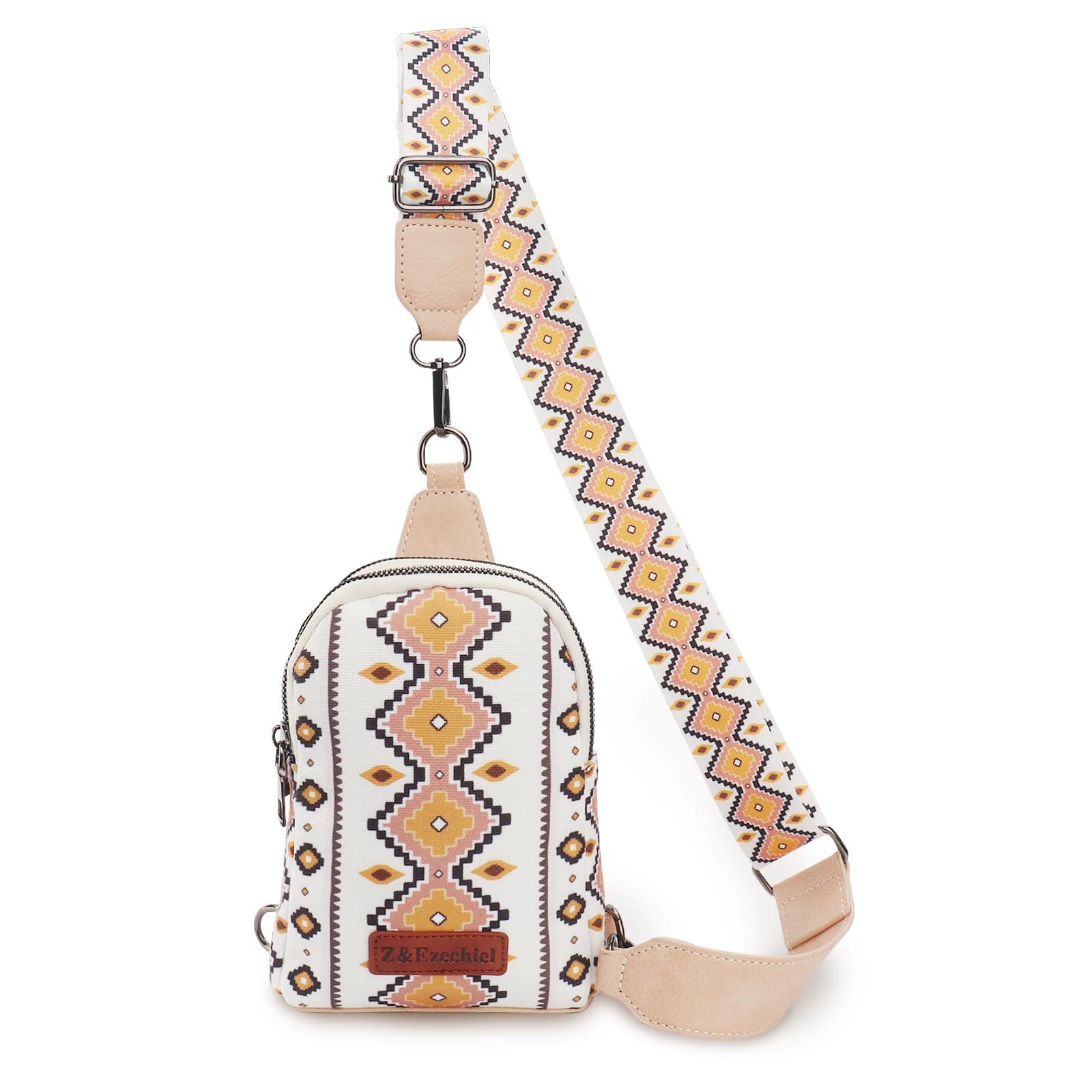 MiruchertterCrossbody Bag Chest Bag for Women Small Sling Bag with Detachable Strap Shoulder Bag Foldie Bohemia Fanny Pack Purse for Travel