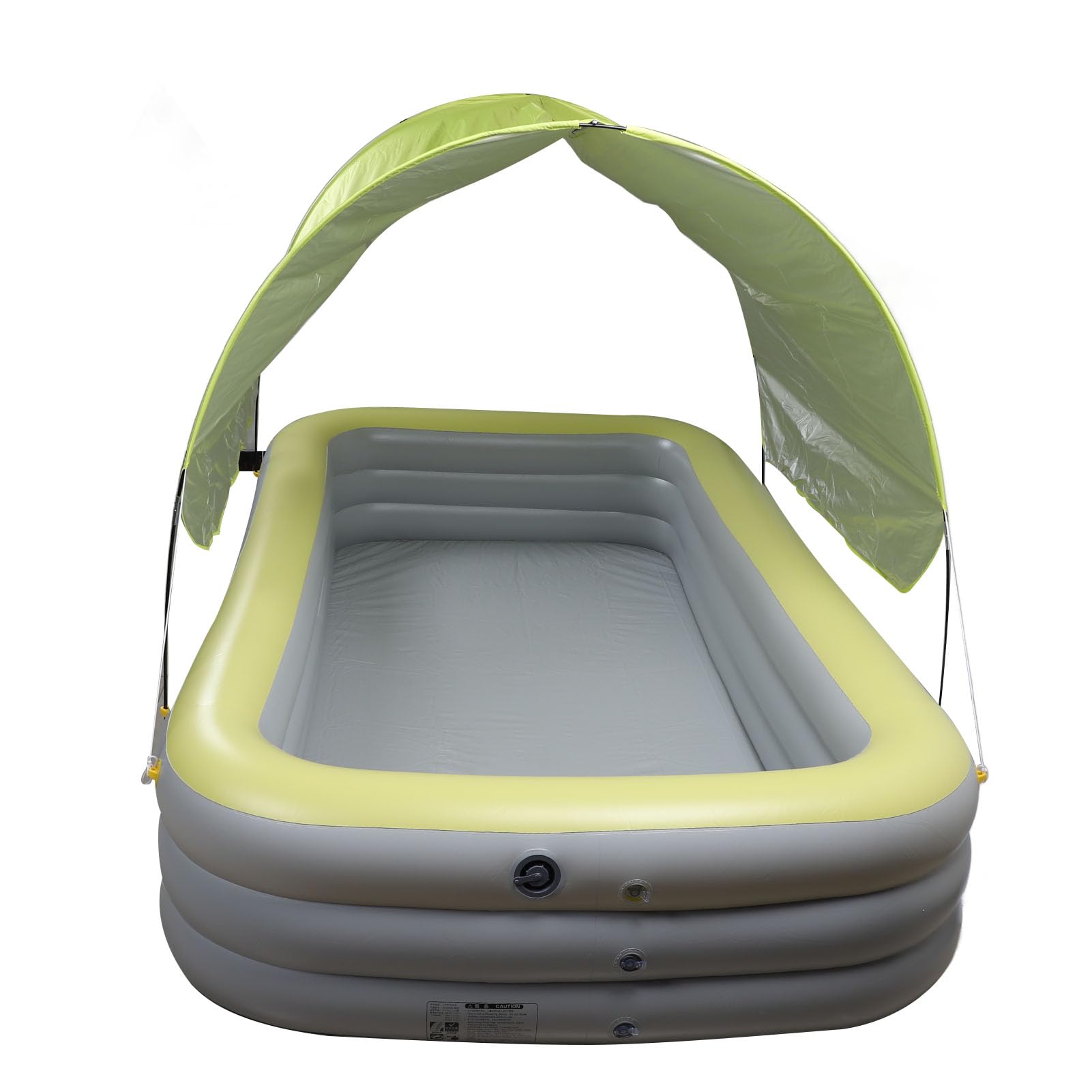 Piscina Inflable Verde Familiar, Piscina Hinchable Gruesa, Divertida y Segura, Piscina Hinchable de PVC con Tobogán para Uso Doméstico, 3 Metros