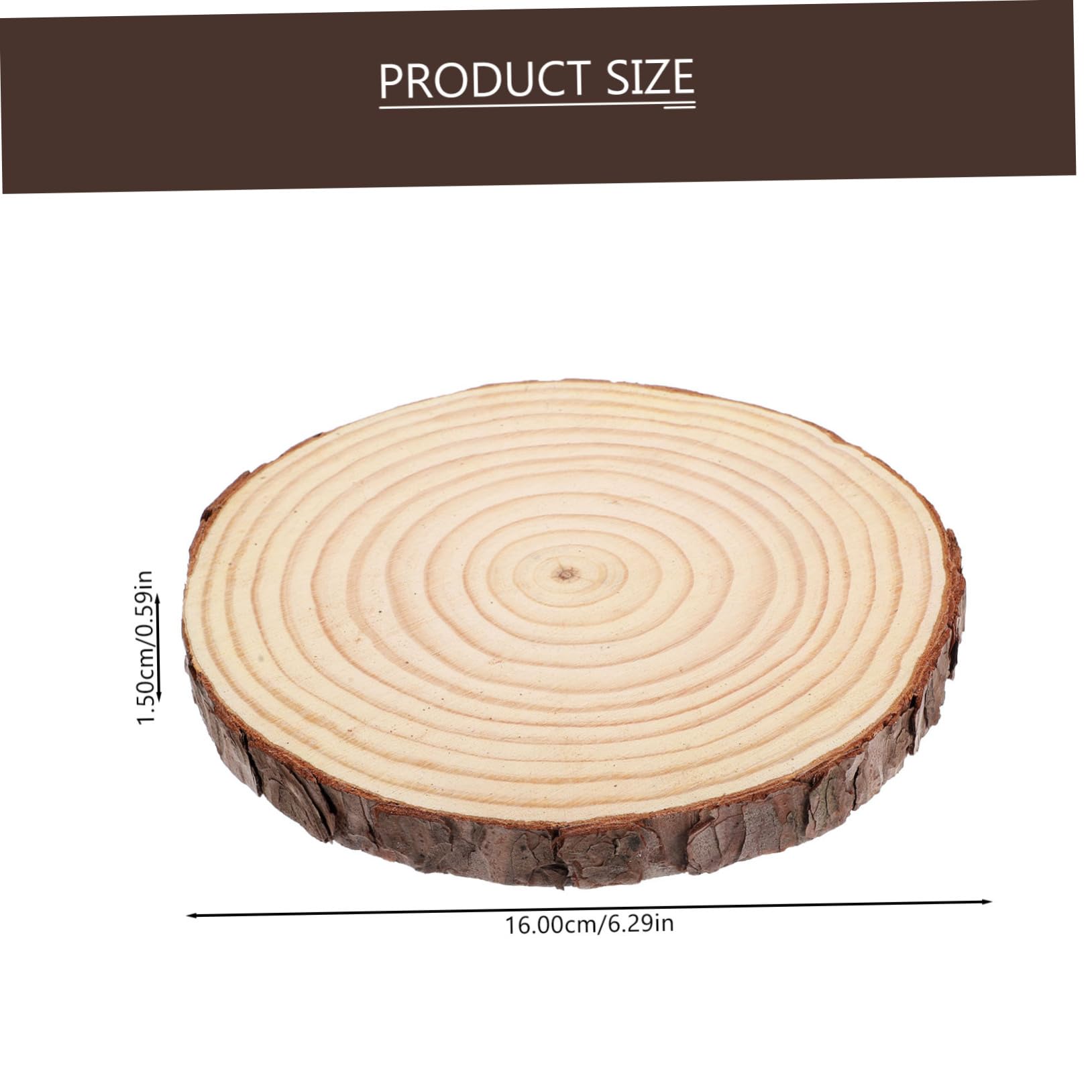 TEHAUX 8stücke Unbehandelte Holzscheiben Für Bastelarbeiten Natürliche Runde Holzscheiben Als Untersetzer Dekoration Für Hochzeiten Weihnachten Und Feste Dicke