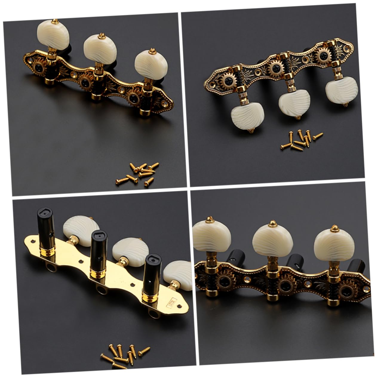 Levemolo 1satz Gitarre Stimmgerät Gitarrenstimmmechaniken Goldene Tuning Pegs Für Akustik Gitarren Präzise Stimmtechnik Für Musiker Aller Niveaus