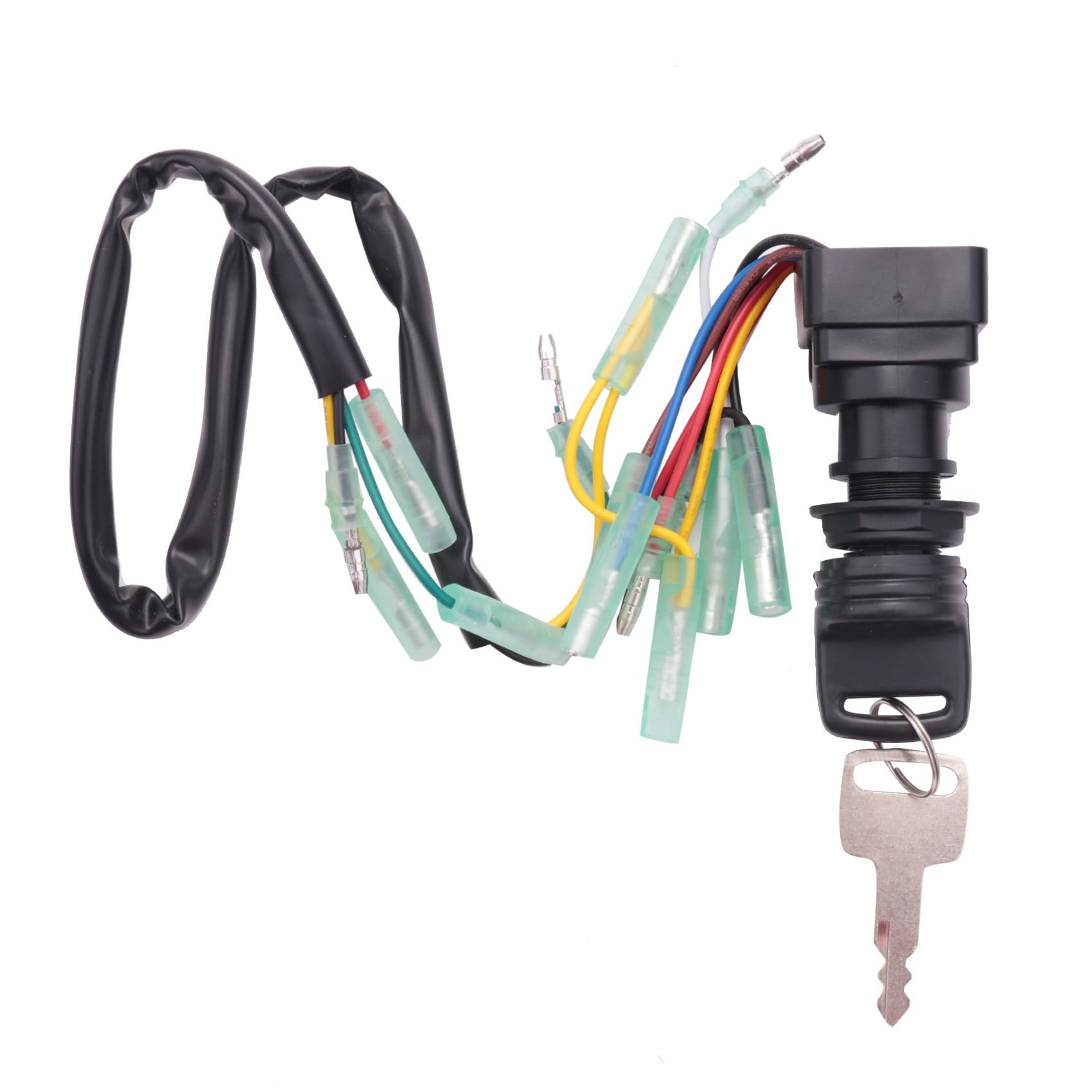 Bombín de arranque Ajuste para caja de Control Motor fueraborda Yamaha 703-82510-43-00 conjunto llave interruptor encendido Cerradura de encendido Barril