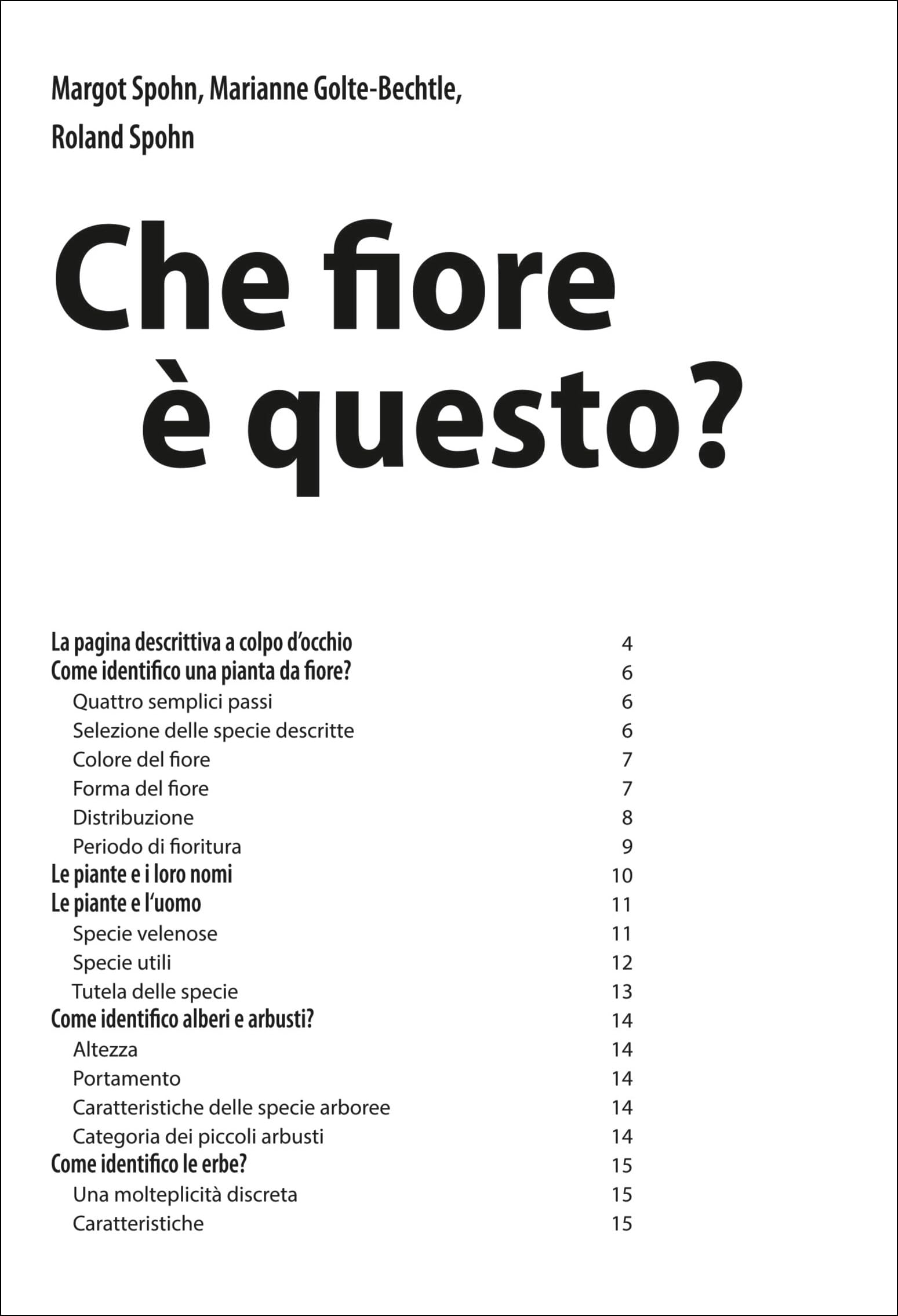 Che fiore è questo?
