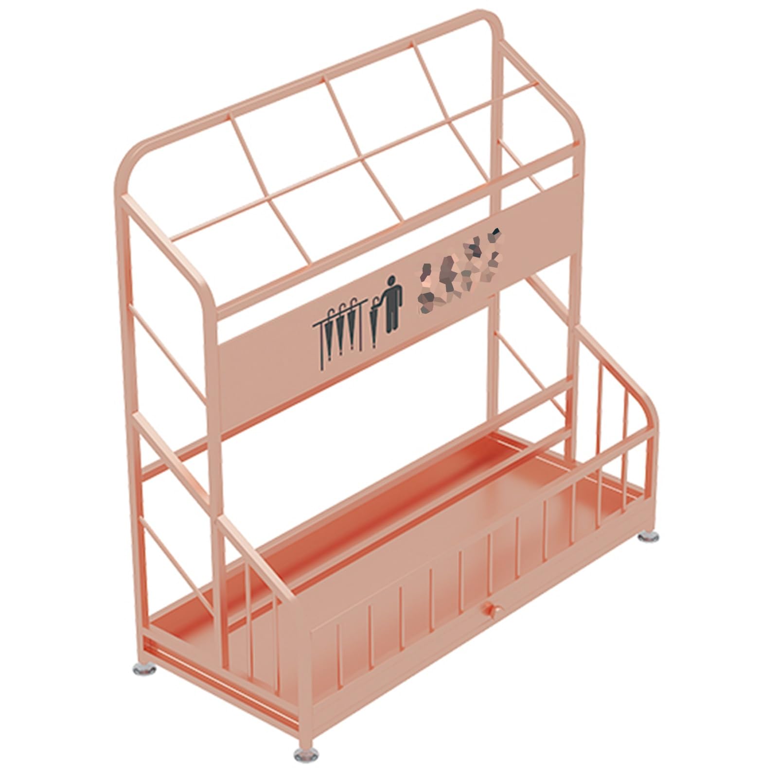 FCXWEVR Floor Standing Umbrella Rack with Removable Drip Tray - Ideal for Entryway Storage in Schools Offices & Hotels - Durable Stylish & Space-Saving Design