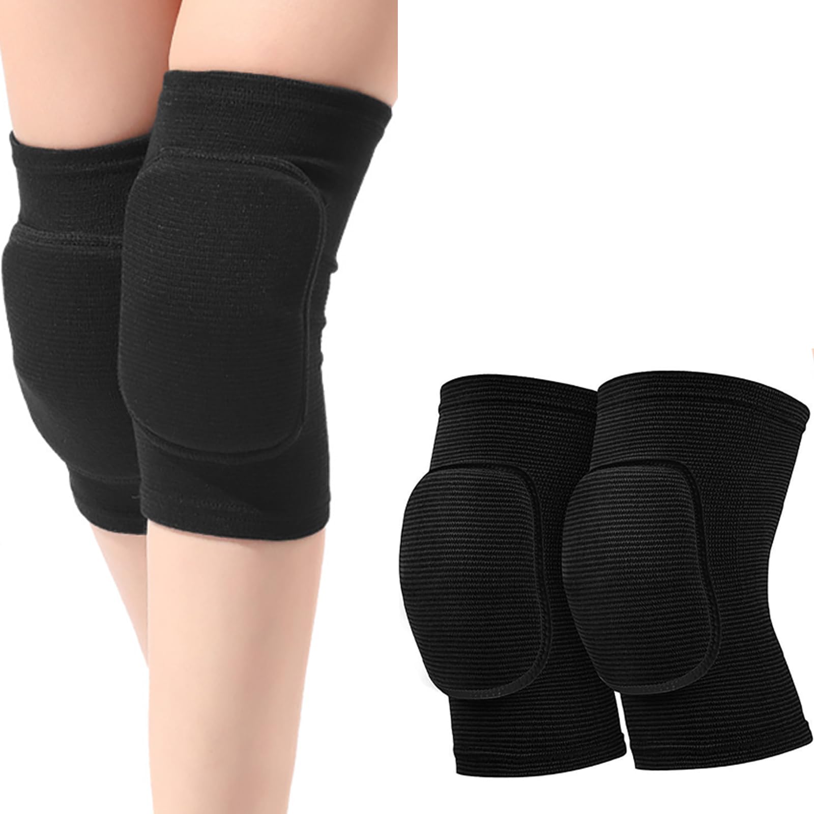 Genérico Rodilleras Protectoras(34-62CM/60-90KG), Rodilleras Suaves Unisex, Rodilleras Esponja Gruesa Antideslizante para Danza, Fútbol, Voleibol, Baloncesto, Yoga
