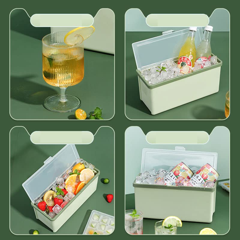 Molde para cubitos con contenedor y tapa, 3 unidades miniatura 6