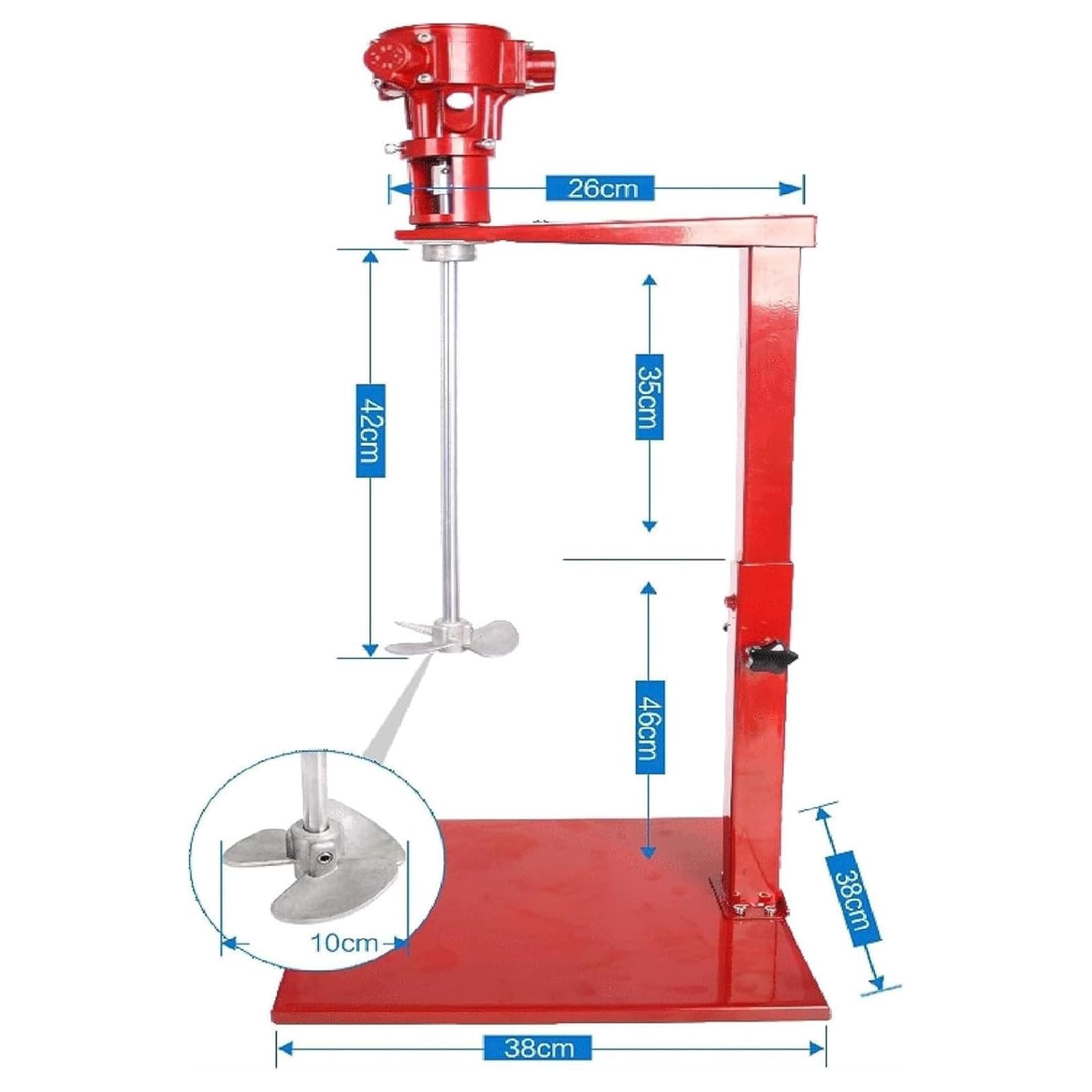 Mezclador de pintura neumático para materiales de revestimiento y líquidos viscosos, solución de agitación eficiente