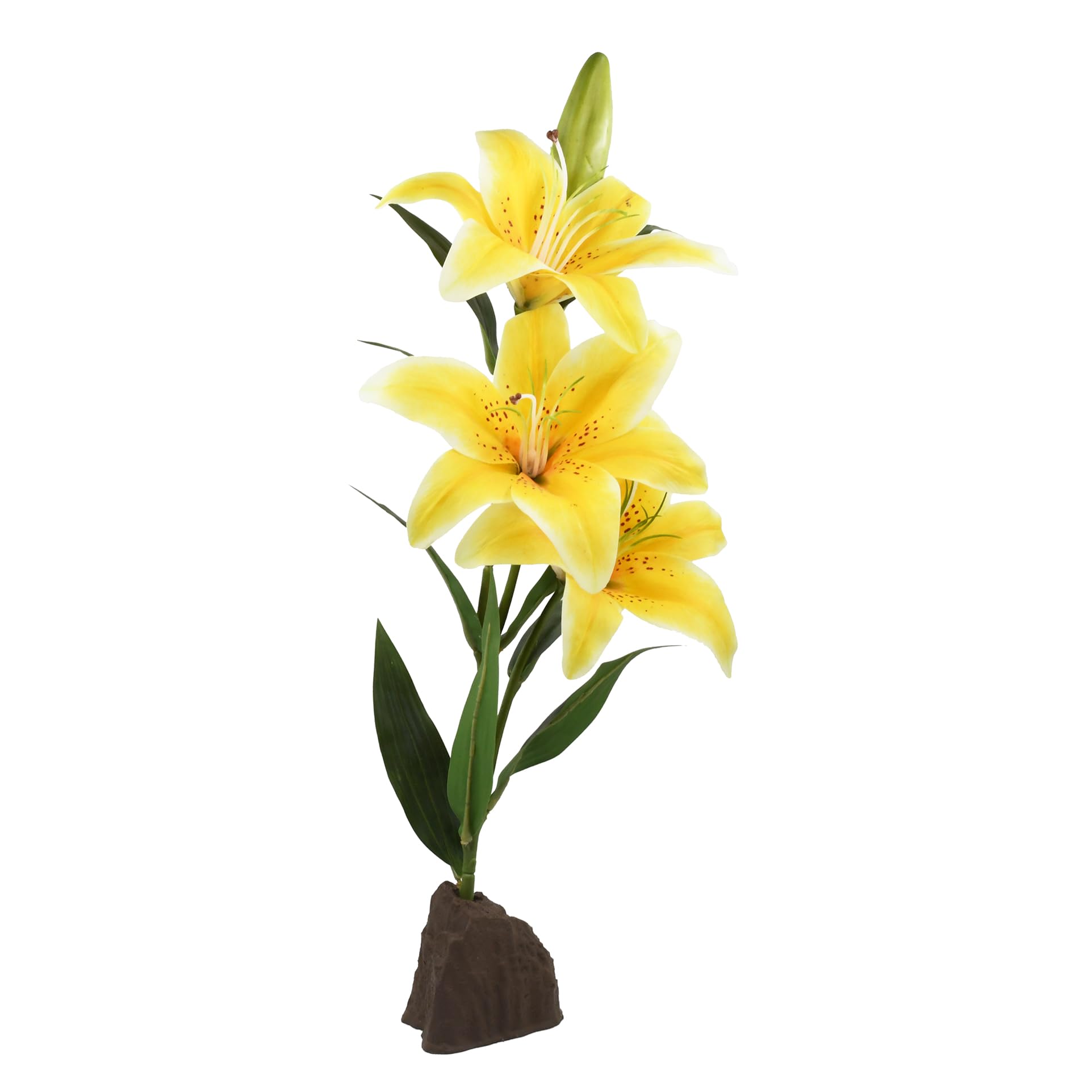 Lucky Reptile Scape it Easy - Lily Yellow Approx. 55 cm - Decorative Plant for Terrariums