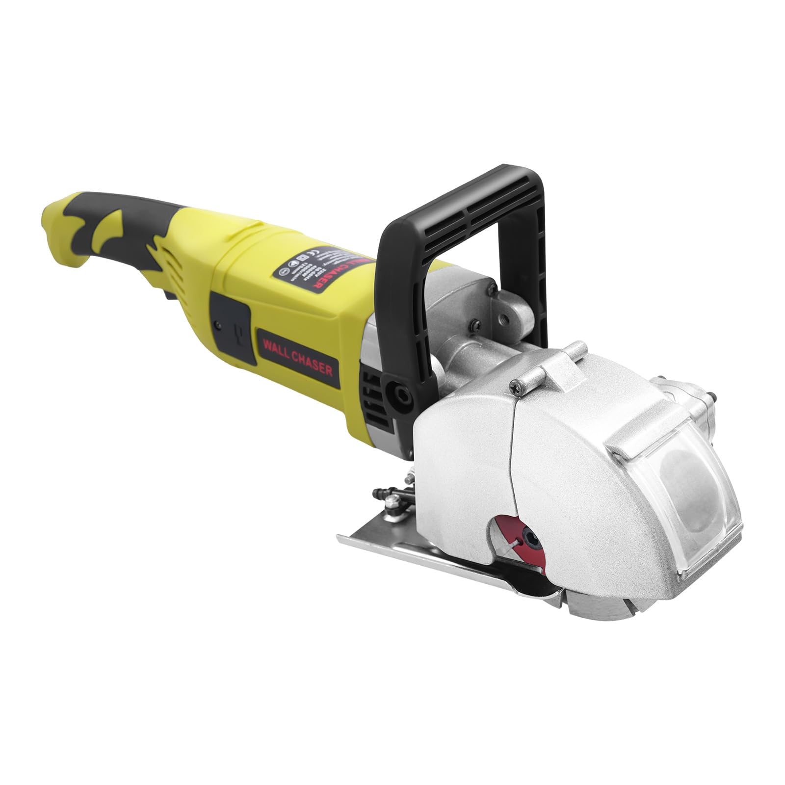 Electric Wall Chaser, Wall Chaser with Dust Extractor, 4000W 5 Blades Electric Wall Chaser, Adjustable Cutting Depth & Width, for Granite Marble Concrete Stone