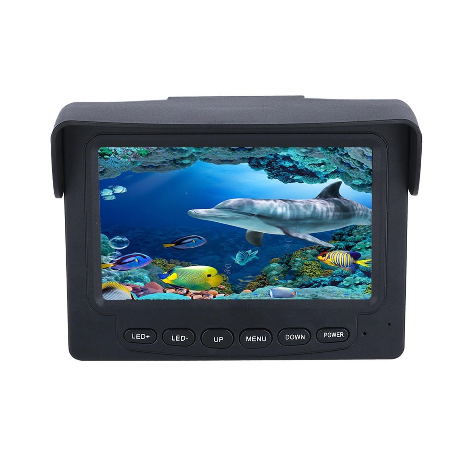 CVFRDD Underwater Fishing Camera 15M 4.3 Inch 1000tvl Underwater Fishing Video Camera Kit 12 PCS LED IR Lights Fish Finder Lake Under Water Cam for Ice Sea Lake Boat Fishing