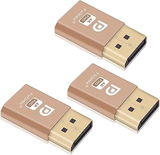 Furjosta DisplayPort Headless Ghost Display EDID Emulator Virtual Display Adapter 4K DP Dummy Plug (fit Headless 1920x1080@60Hz) 3P