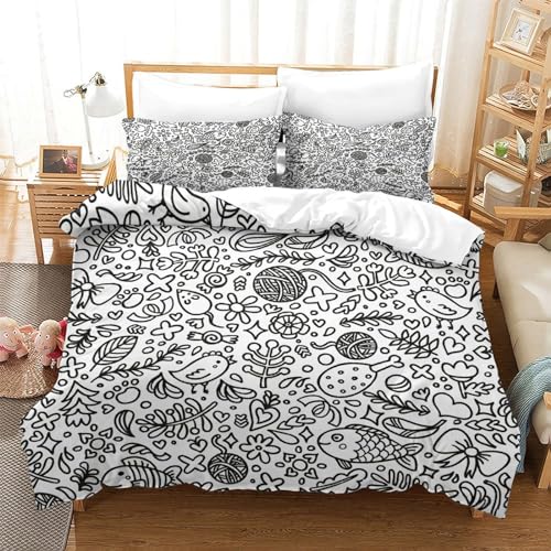 Funda de edredón con cremallera fácil de lavar para dormitorio 3