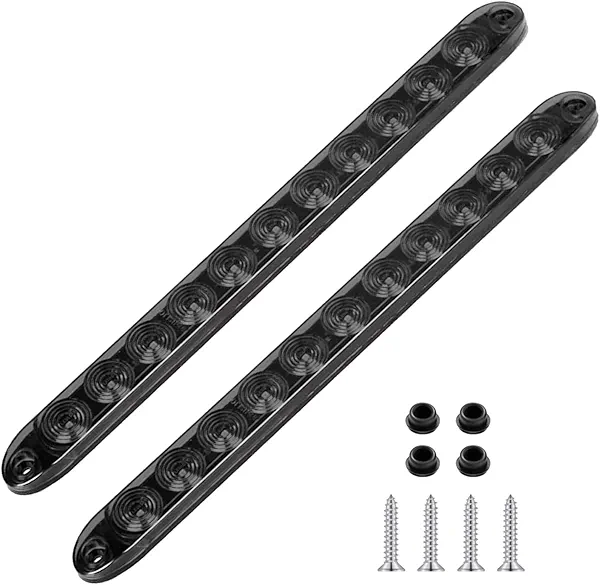 PerfecTech Smoke Lens Red 11 LED Trailer Brake Tail Light, 2 Pack 16” LED Stop Turn Signal Tail Lights Waterproof Brake Strip Red Light for Marine Boats Golf Cart Offroad Truck RV UTV ATV