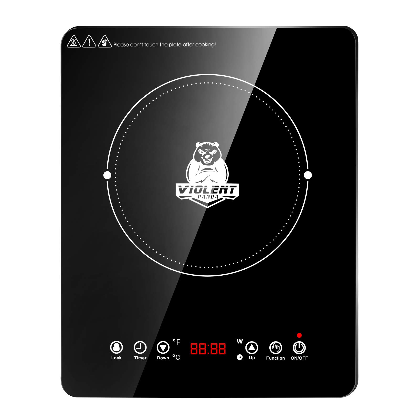 hot plate electric 600W-1800W （120V ） Induction Cooktop， Portable Countertop Burner, Countertop Burn