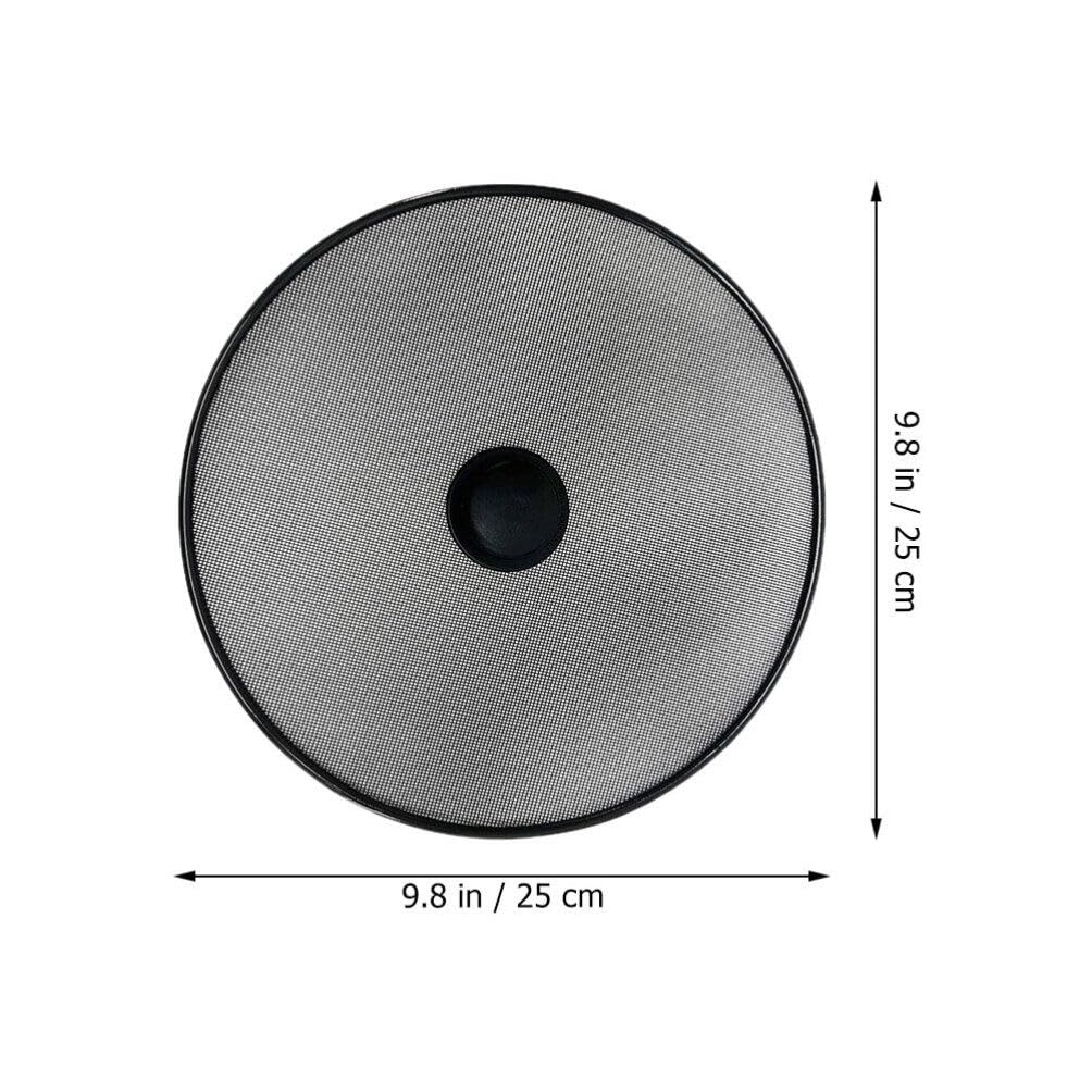 Kichvoe Splatter Screen for Frying Pan 10 Inch Grease Splatter Guard Cover Stainless Steel Fine Mesh Oil Grease Shield with Knob Handle for Cooking Kitchen Gadgets