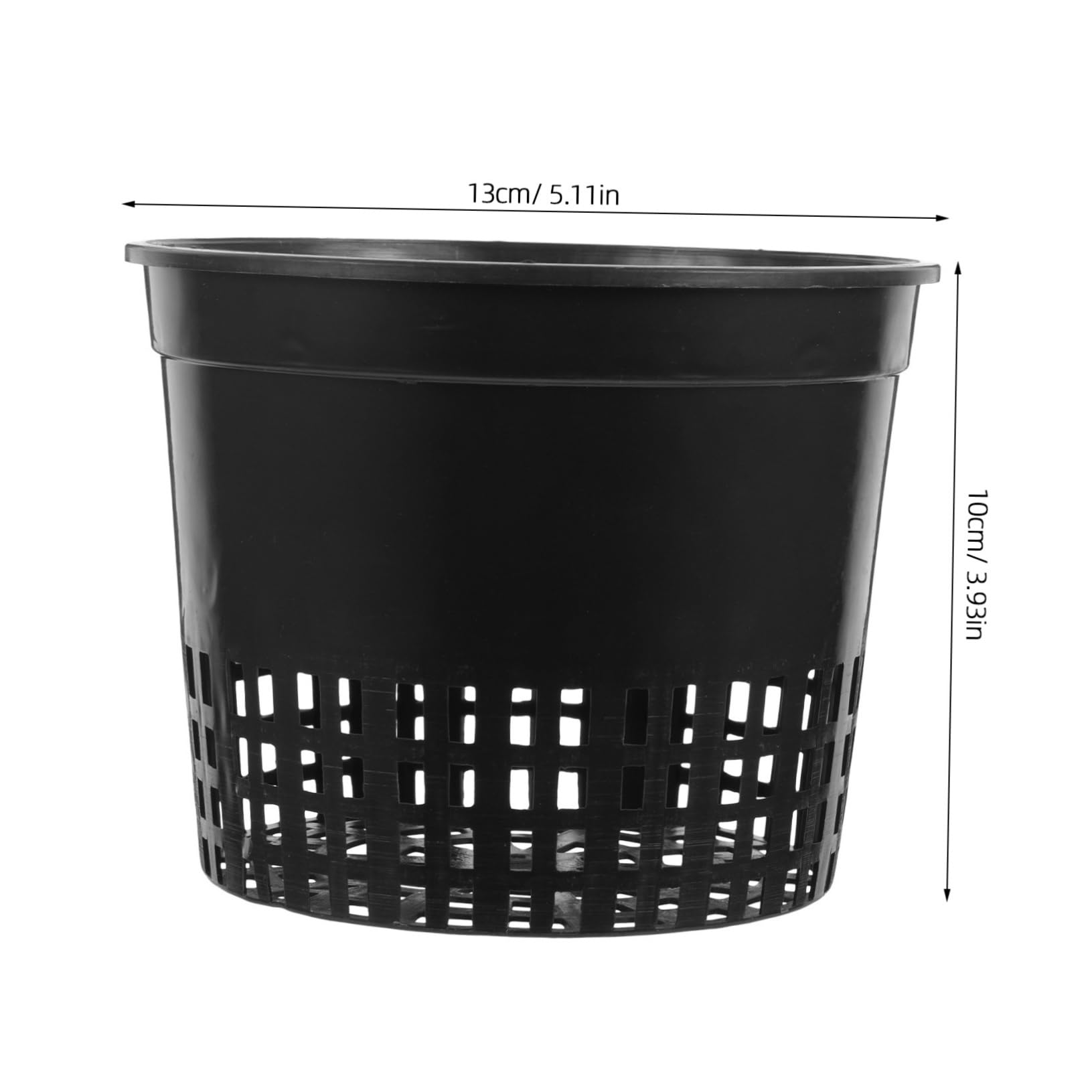 Macetas hidropónicas de plástico para Cultivo hidropónico, 10 Unidades, Redondas, de Malla, para Verduras, Plantas, orquídeas, Cultivo Transpirable, Invernadero, jardín, Acuario, Color
