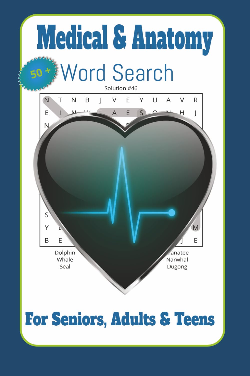 Medical & Anatomy Word Search: Word search with easy-to-read print about medical, anatomy and more/ 6x9 inches, 110 pages/50+ Puzzles... Gifts for Vacations, Holidays and Relaxation