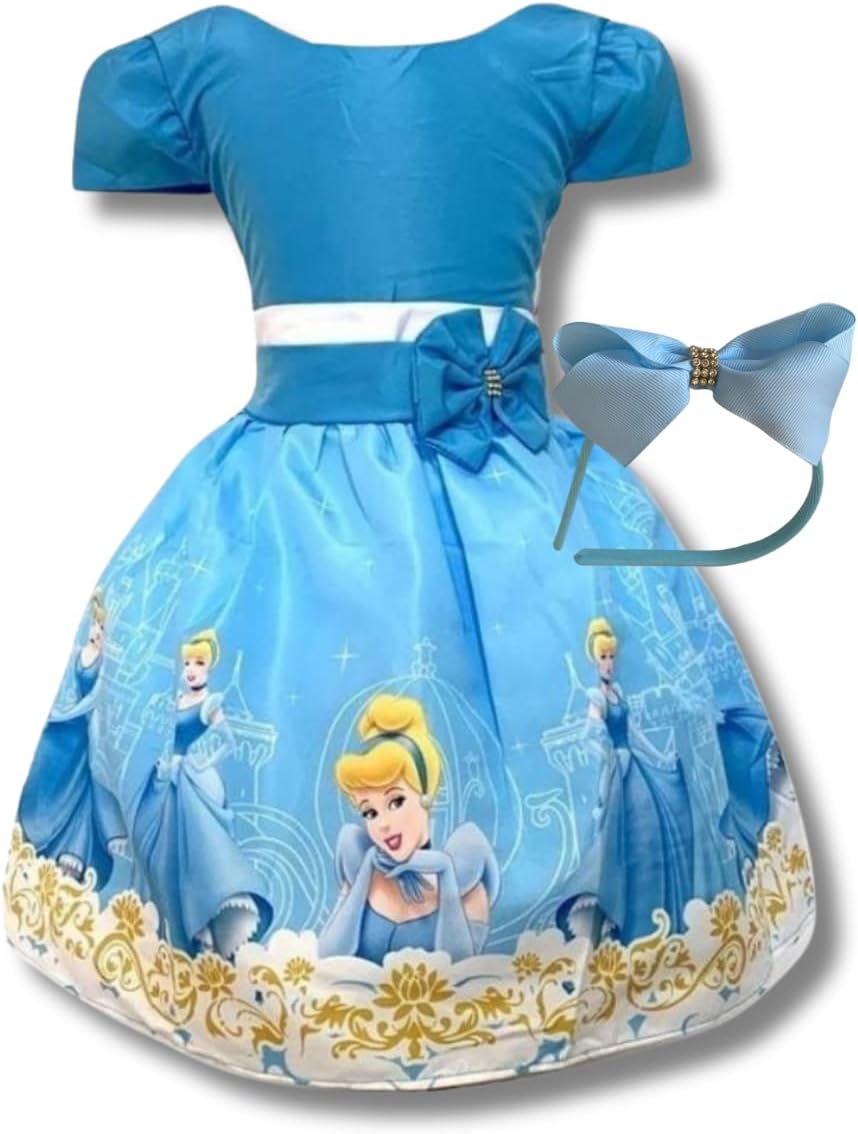 Vestido Temático Cinderela Princesa Ella Festa Aniversário Luxo em promoção! Veja a oferta e mais achadinhos de Meninas Hoje é o melhor dia para comprar Vestido Temático Cinderela Princesa Ella Festa Aniversário Luxo com aquele preço maroto! Promoção! Aproveite a oferta!