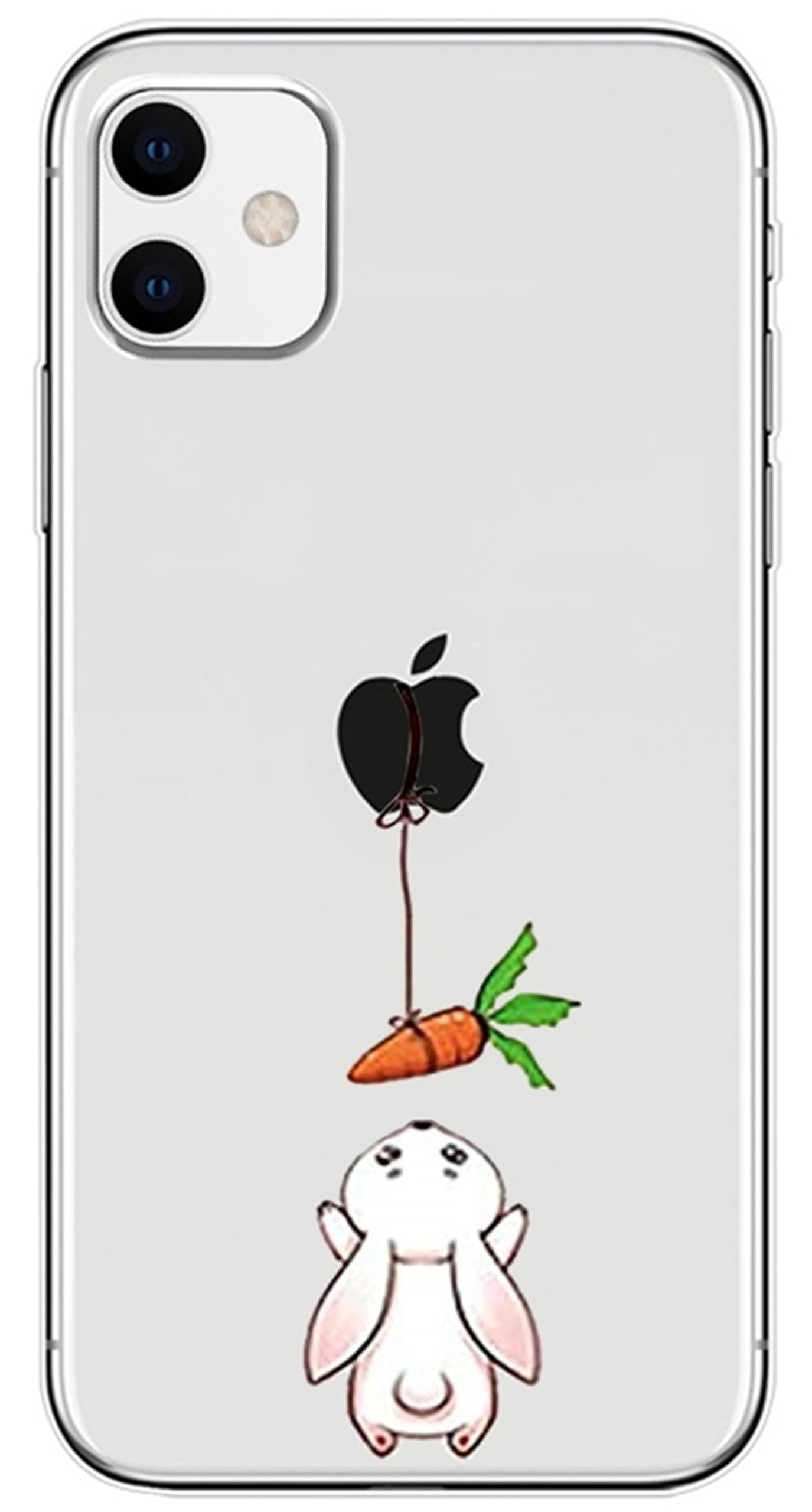 Einaily Hülle für iPhone 15 Pro Case Crystal Clear Handyhülle Mode Chic Muster Ultra Dünn TPU Silikon Kaninchen Bumper Stoßfest Kratzfest Schutzhülle für iPhone 15 Pro Slim Cover