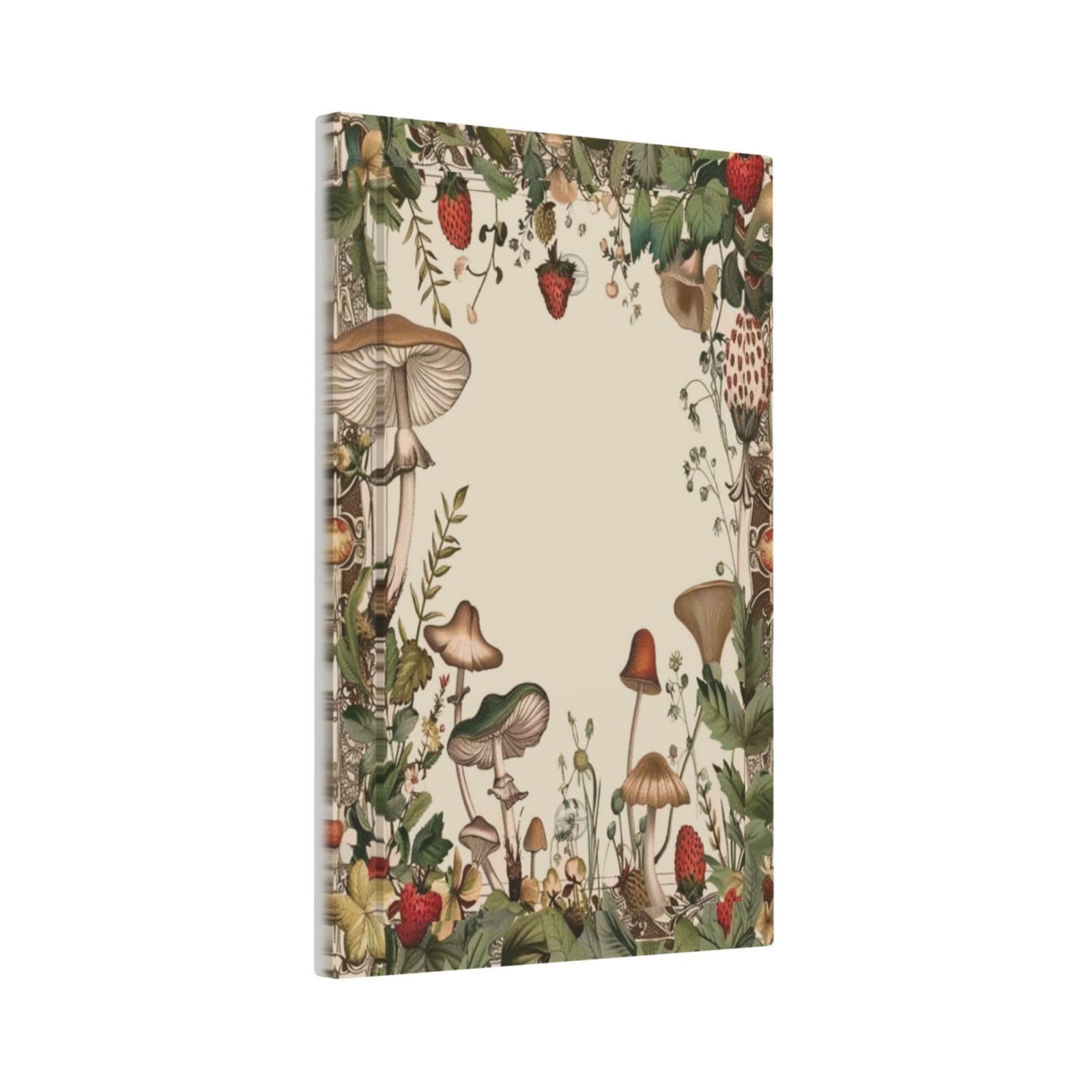 SGEDAO Decorative Switch Covers Plate Rustic Mushroom Garden Red Strawberry 1 Gang No Device Single Blank Outlet Covers Wall Plate Cover Light Switch Plate Electrical Faceplate for Bedroom Decor