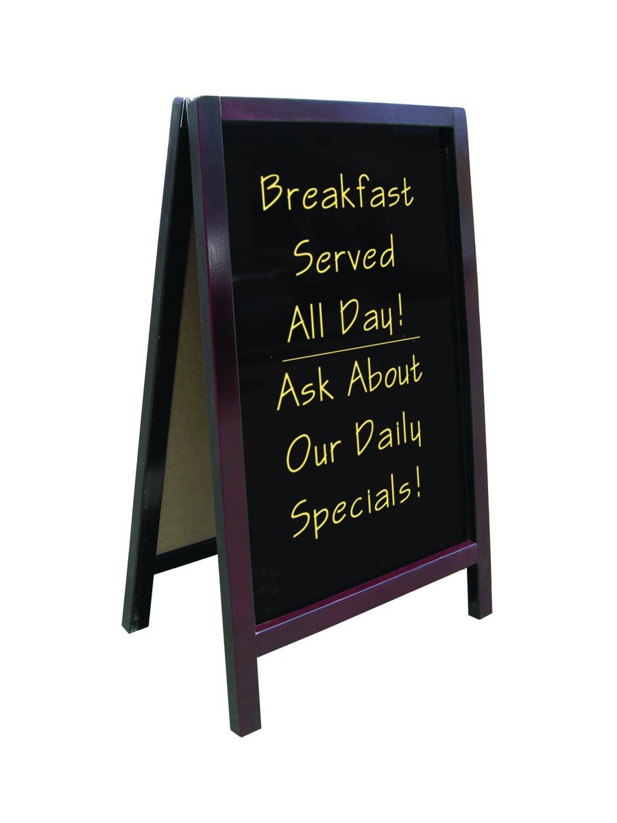 Update International 25" x 42" A-Frame Write-On Board