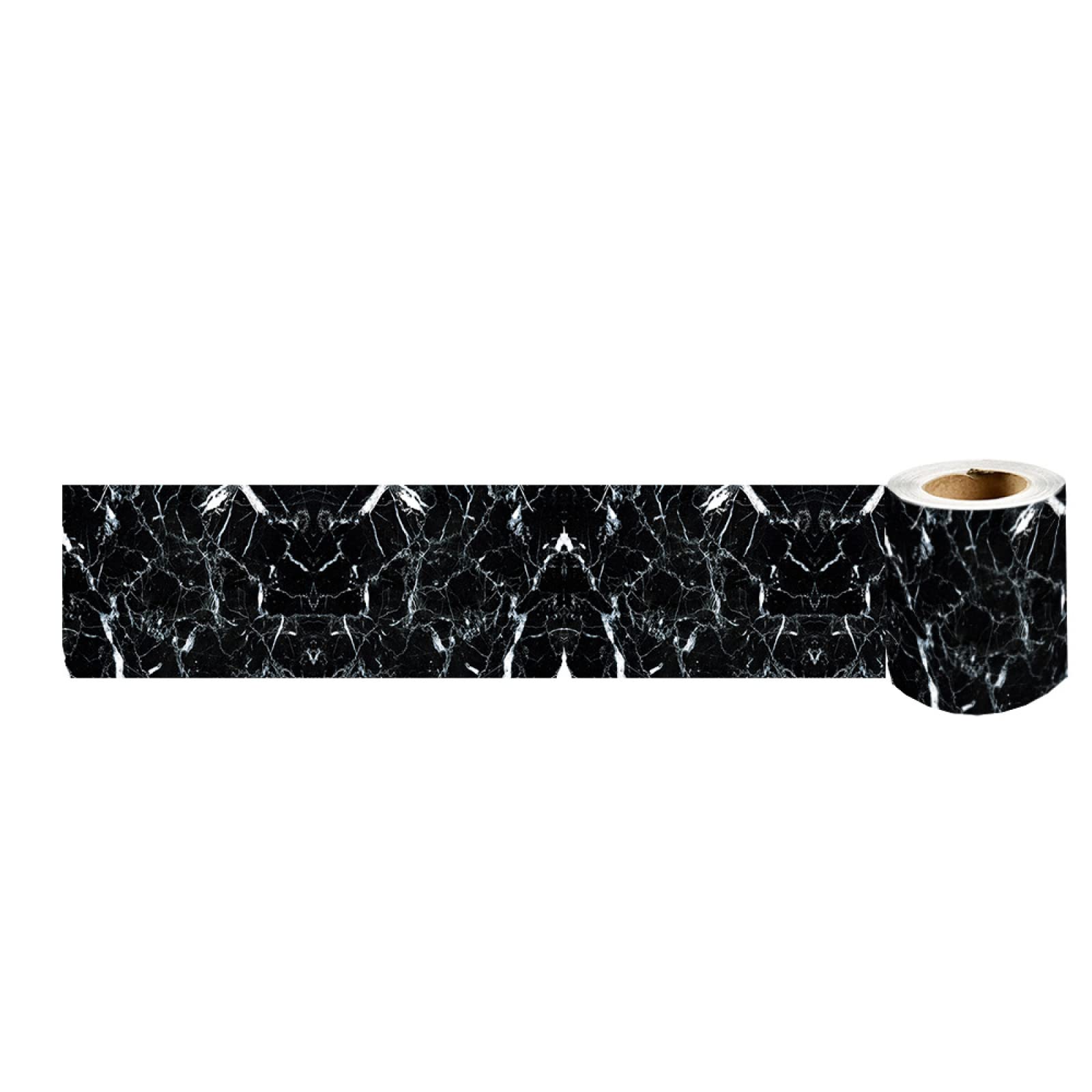 VisitRyl Wallpaper Border Peel and Stick wall Border Sticker Home Ceiling Decor Edge Strip Border for Bathroom Living Room Kitchen 13-Black Pattern 10cm x 240cm