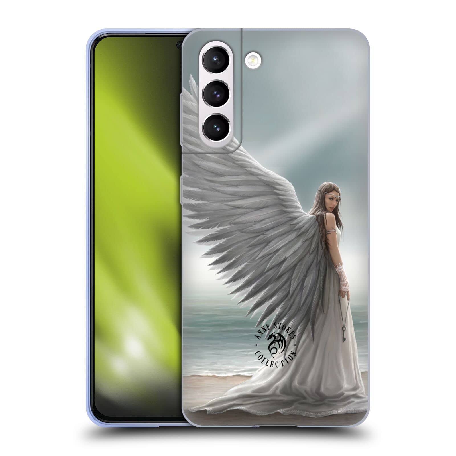 Head Case Designs Officially Licensed Anne Stokes Spirit Guide Angels Soft Gel Case Compatible with Samsung Galaxy S21 5G