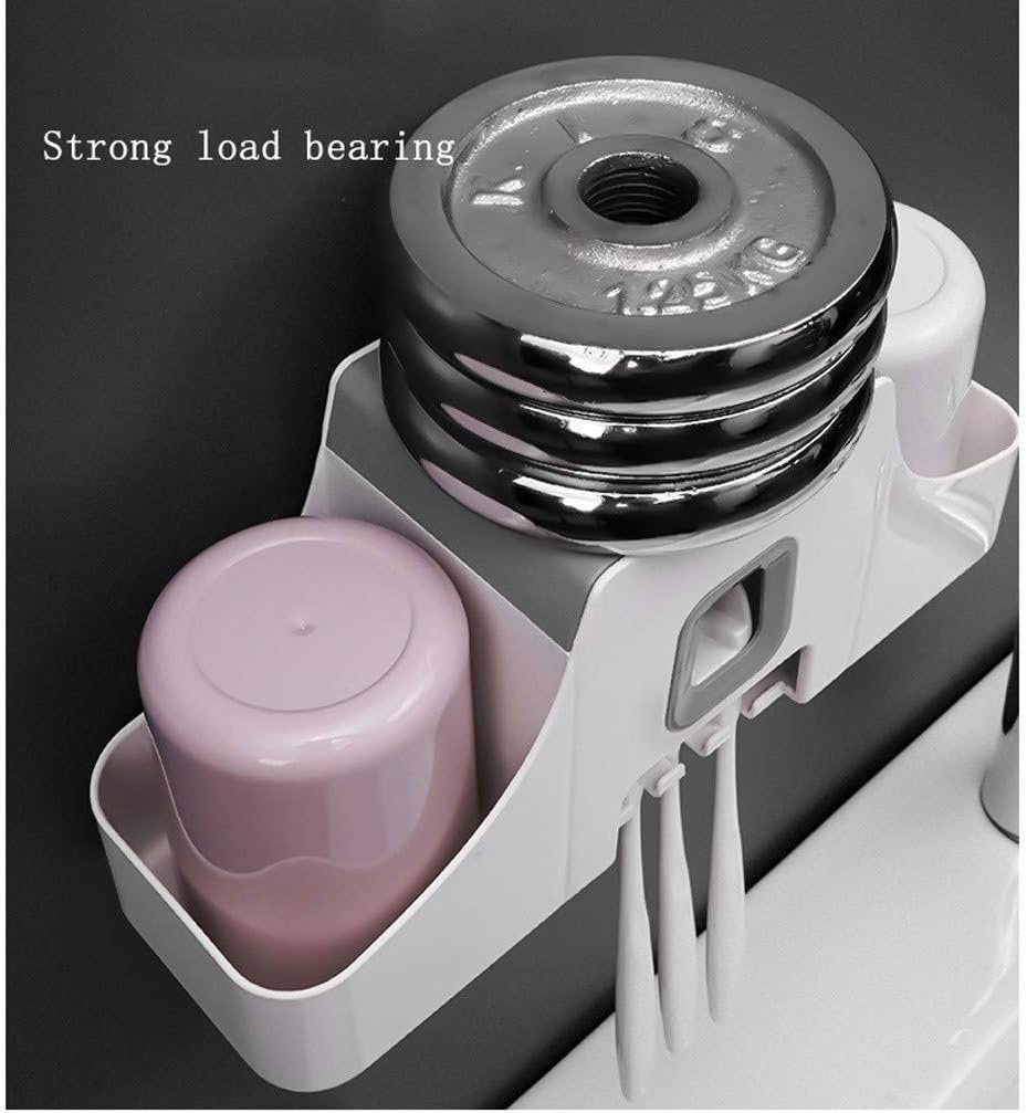 Toothbrush Cup Holder - Bathroom Wall-Mounted Punch-Free Mouthwash
