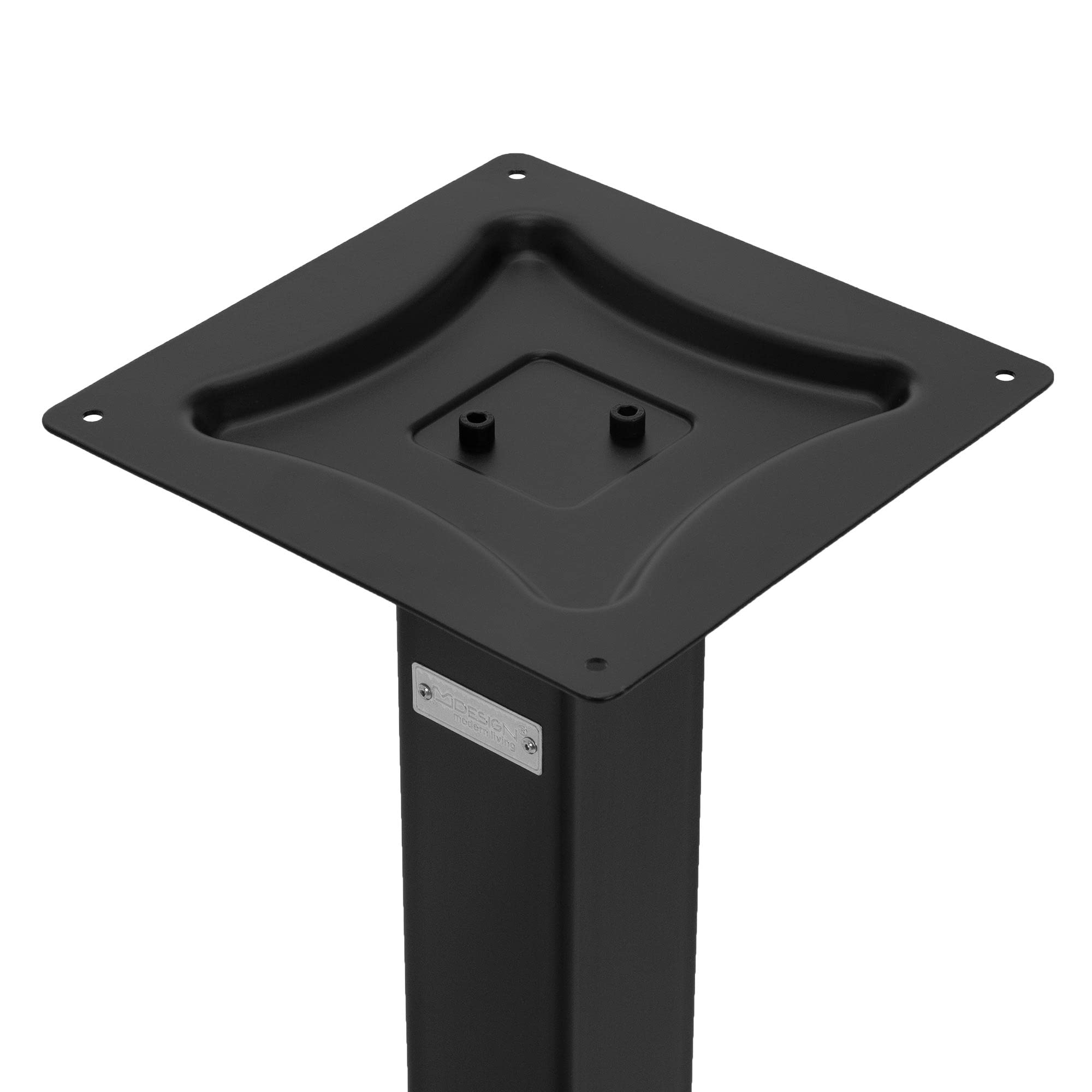 ML-Design Bastidor de Mesa Doble Patas para Mesa 70 x 43 x 72 cm Soporte Rectangular Negro Mate de Metal (Acero) Recubierto de Polvo Base para Escritorio Columna para Consola Sostén para Tablero Pie