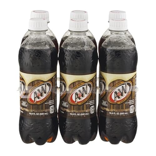 A&W Root Beer, botella de 16.9 onzas (paquete de 24)