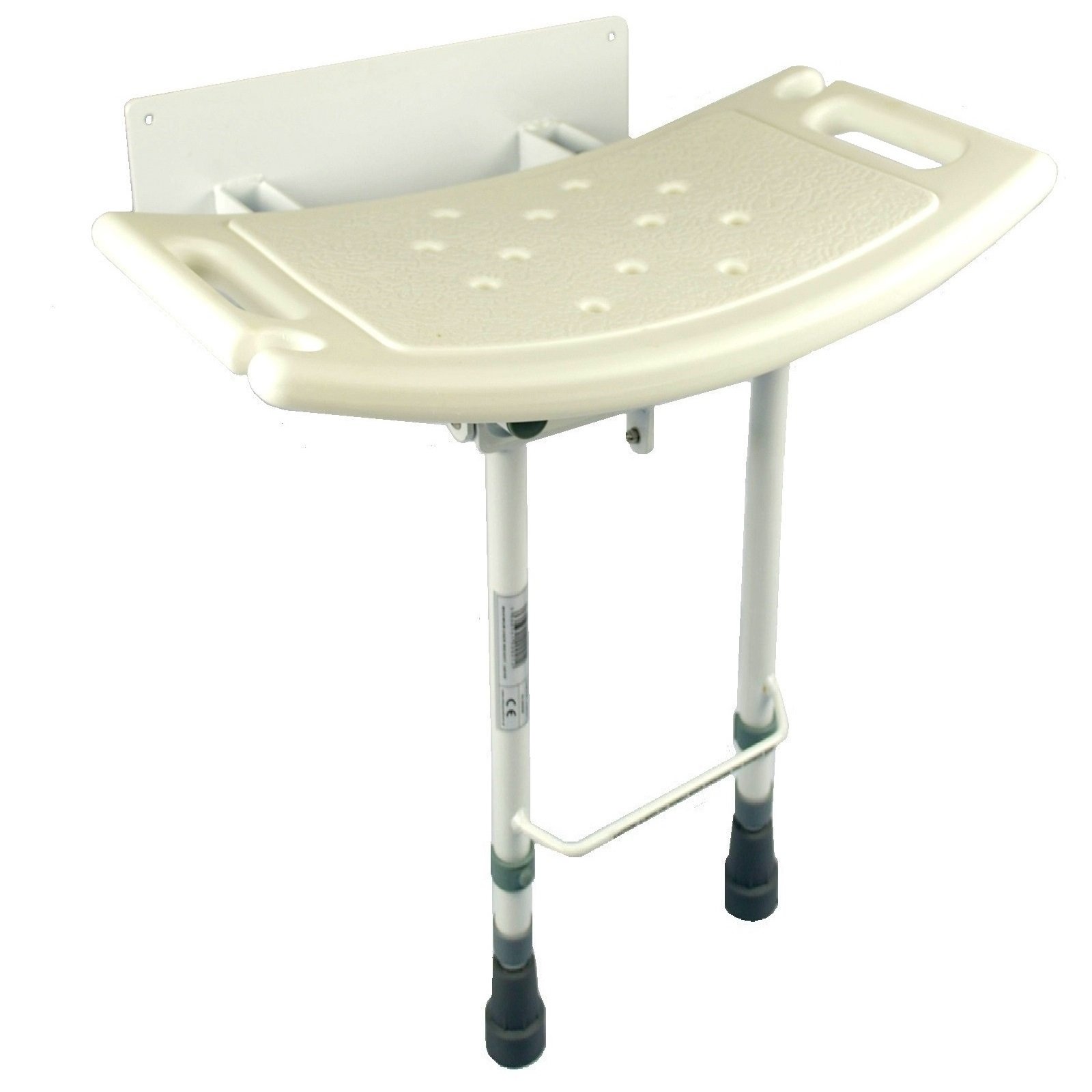 Montado en la pared doblan hacia abajo asiento de ducha con patas ECSS05W