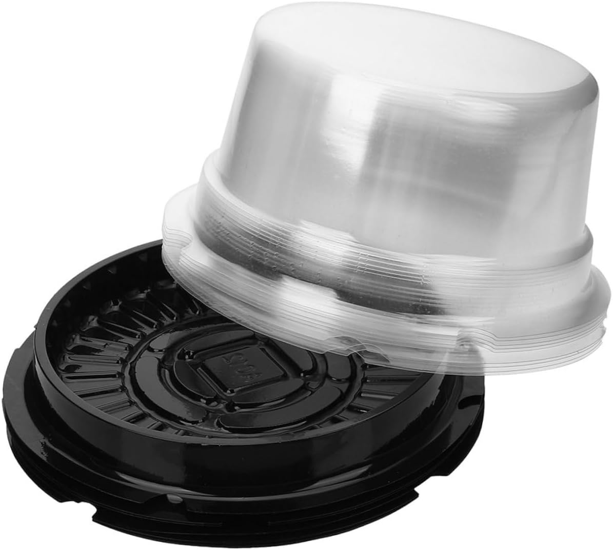 Cabilock 4 Inch Cake Box with Lid Plastic Cake Containers Bakery Packing Box Small Cheesecake Container for Party