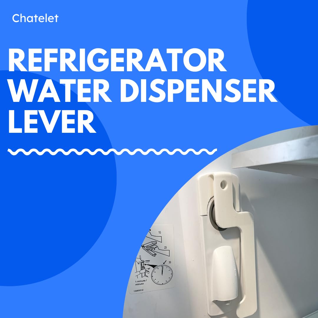 Chatelet Water Dispenser Lever For Refrigerator Interior Water Dispensers | One-Handed Water Dispensing Lever For Select Refrigerator Models | Made In USA | Updated 2024 Slim Design on Fridge.com - View 2