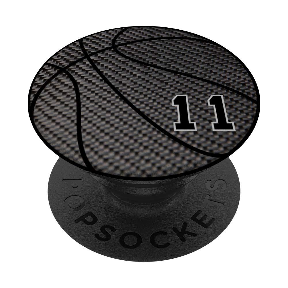 Basketball number 11 black phone stand for men PopSockets PopGrip: Swappable Grip for Phones & Tablets