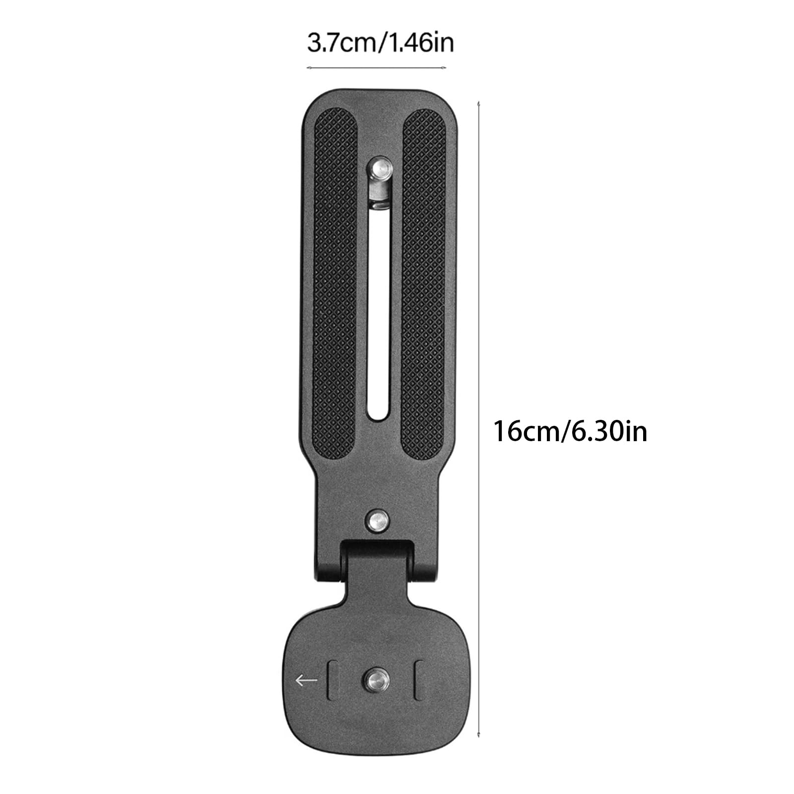Placa de descarga universal con tornillo doble de 1/4 de pulgada para soporte de sistema de montaje AcraTripod, soporte de aluminio para estudio