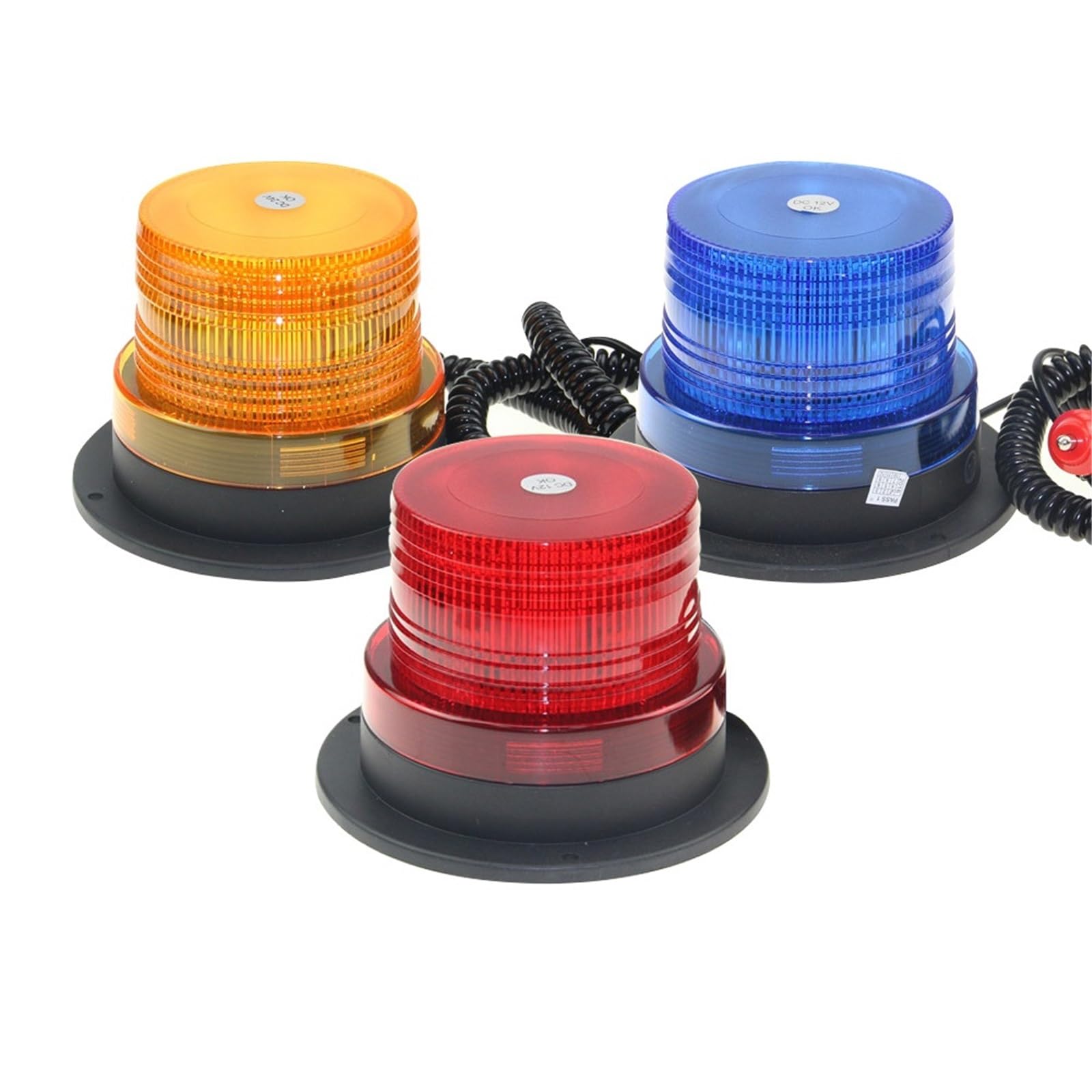 Luz estroboscópica LED amarilla de advertencia for policía, luces intermitentes de emergencia for techo de coche, camión o vehículo, luz de señalización de tráfico, 12V/24V(Red Light)