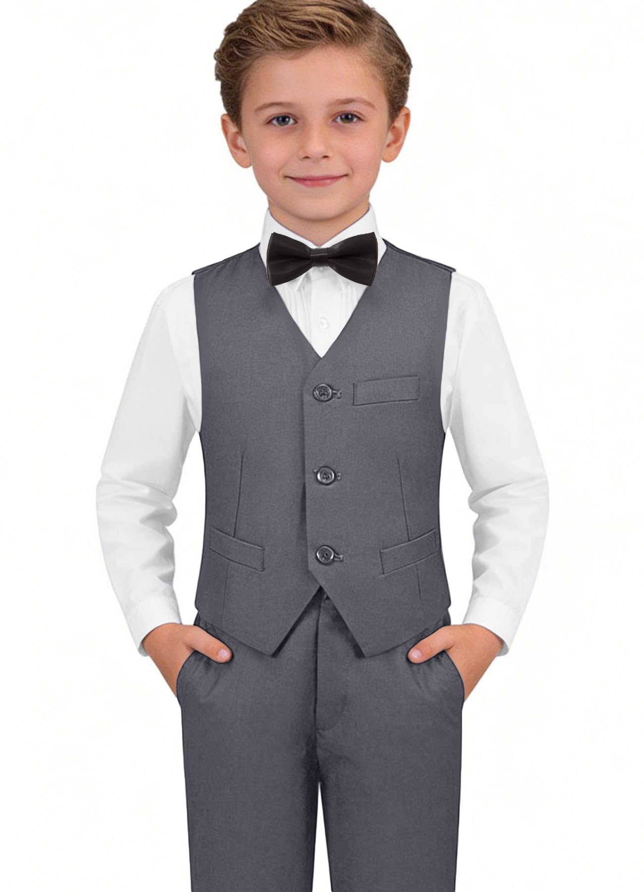 Boys Suit for Kids Formal Slim Fit Tuxedo Suits Ring Bearer Outfit