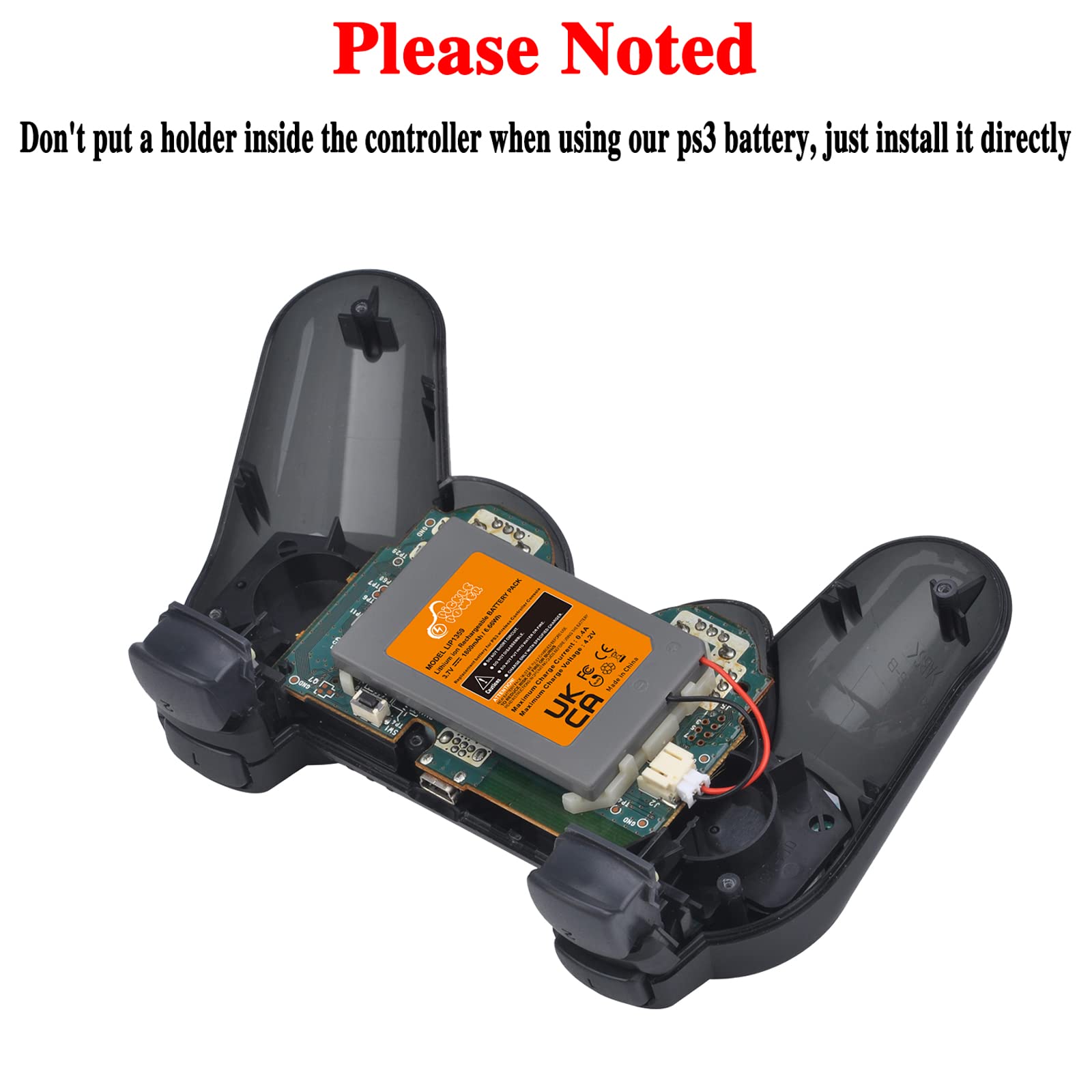 Pickle Power 2 x 1800mAh LIP1359 Batterie per Sony PS3 playstation 3 e Dualshock CECHZC2E CECHZC2U Wireless Controller